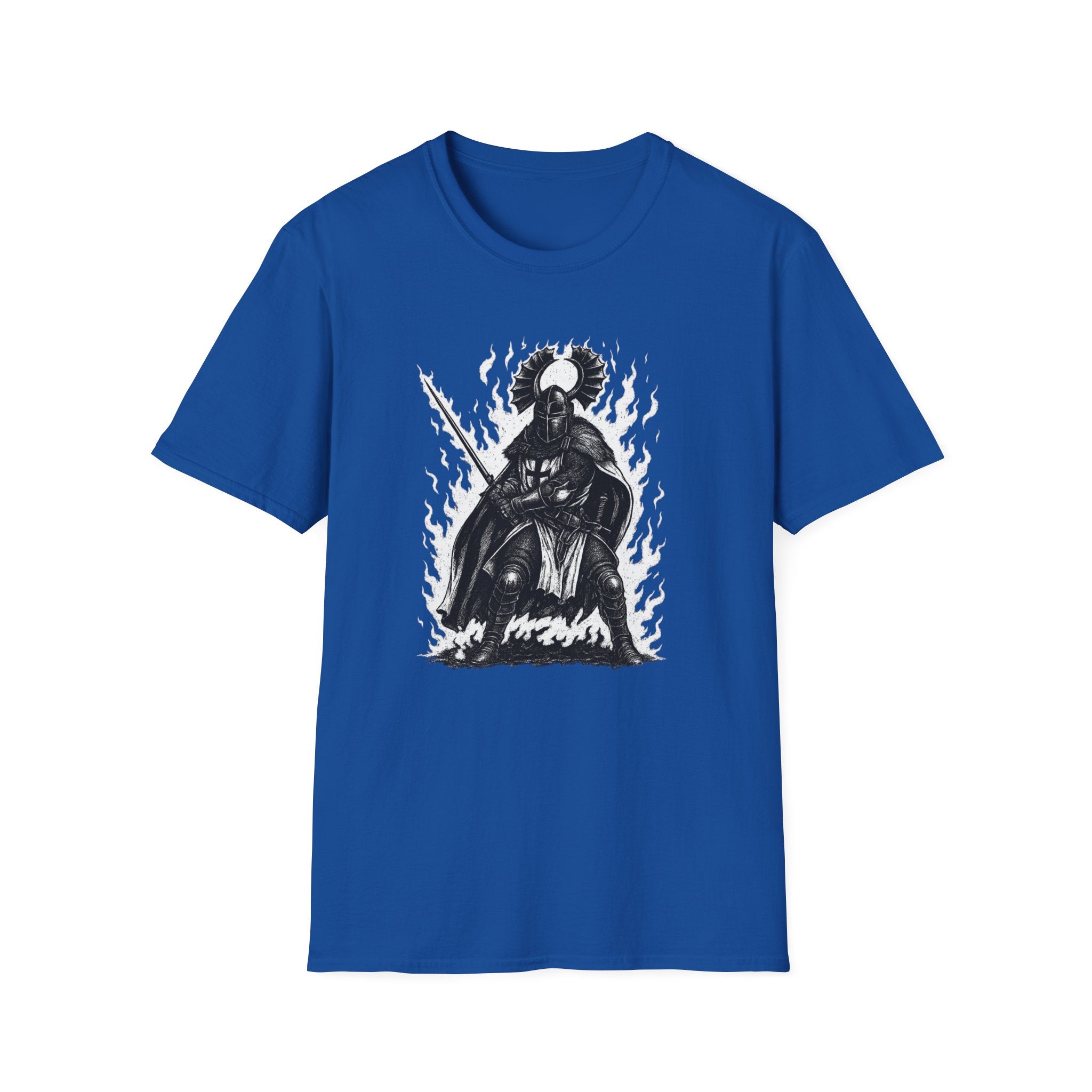 Teutonic Knight With Aura Soft Style Cotton Shirt T-Shirt