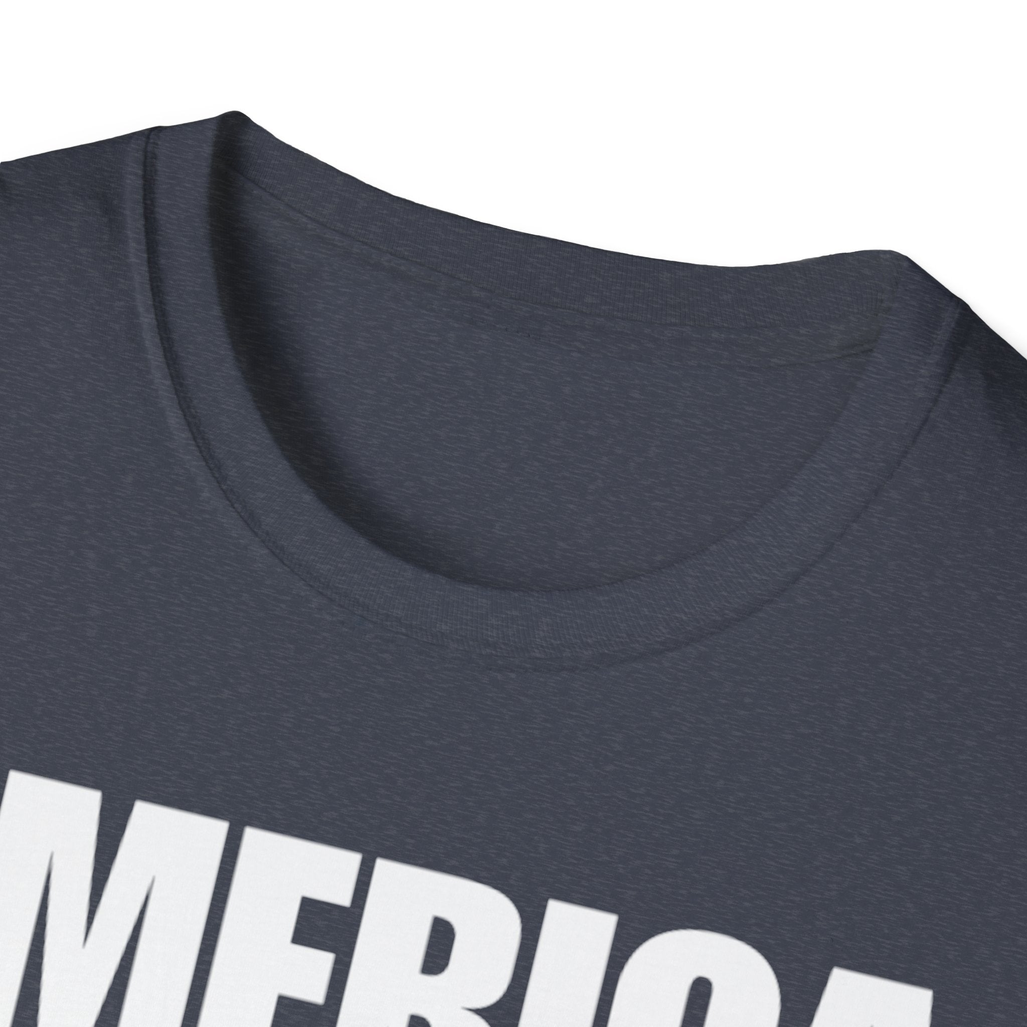 America First (Text Only) Unisex Softstyle T-Shirt