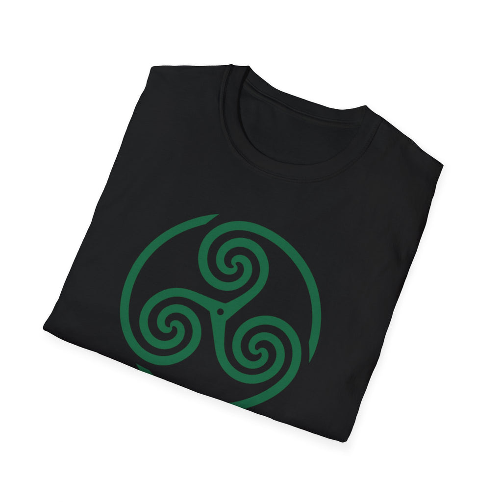 Celtic Spiral Triskele Symbol Alt Design White T-Shirt