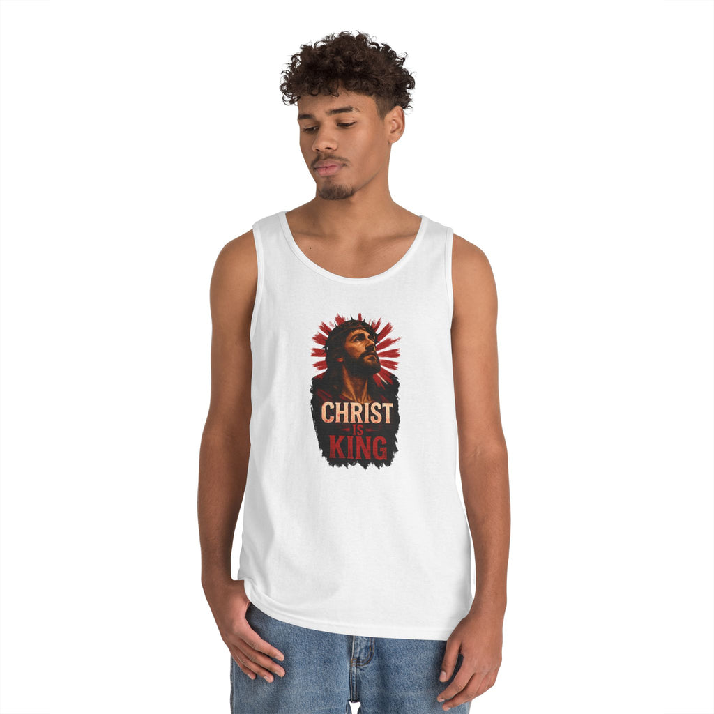 Christ is King Heavy Cotton Tank Top