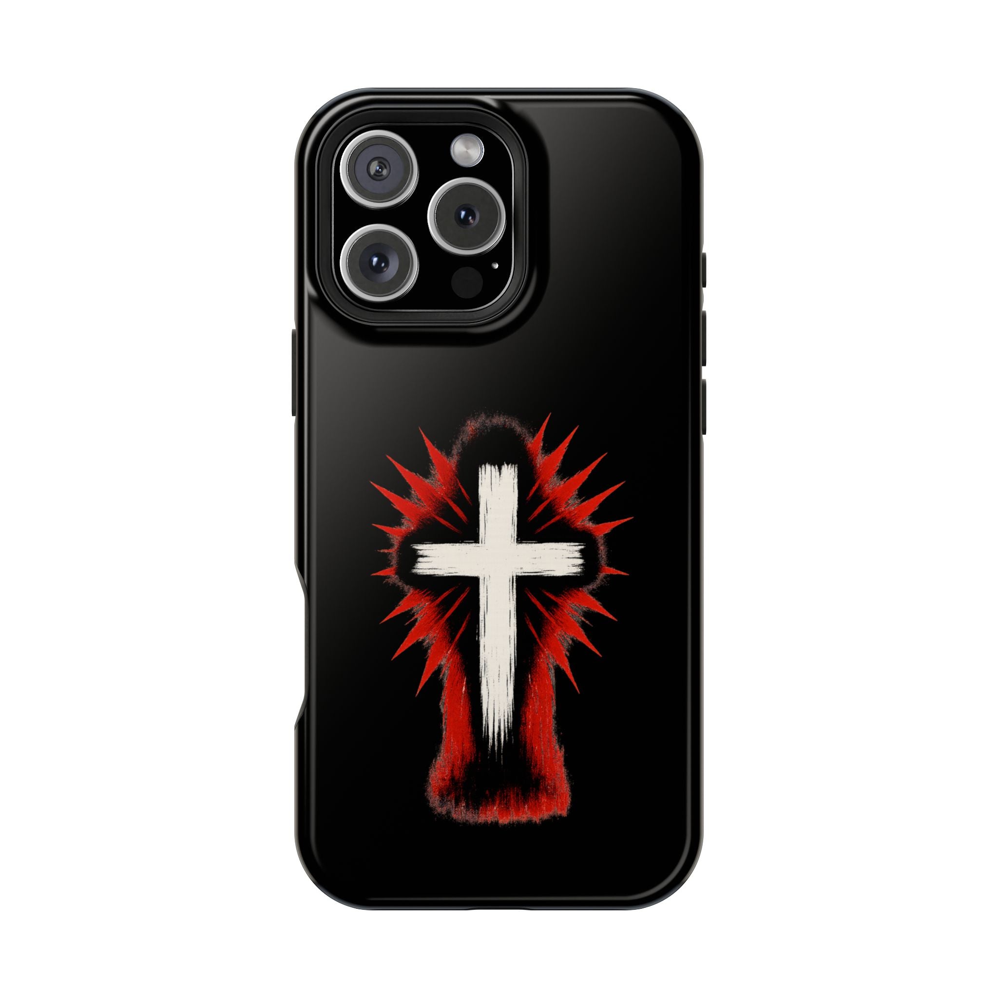 Crucifix Magnetic Impact Resistant Phone Case