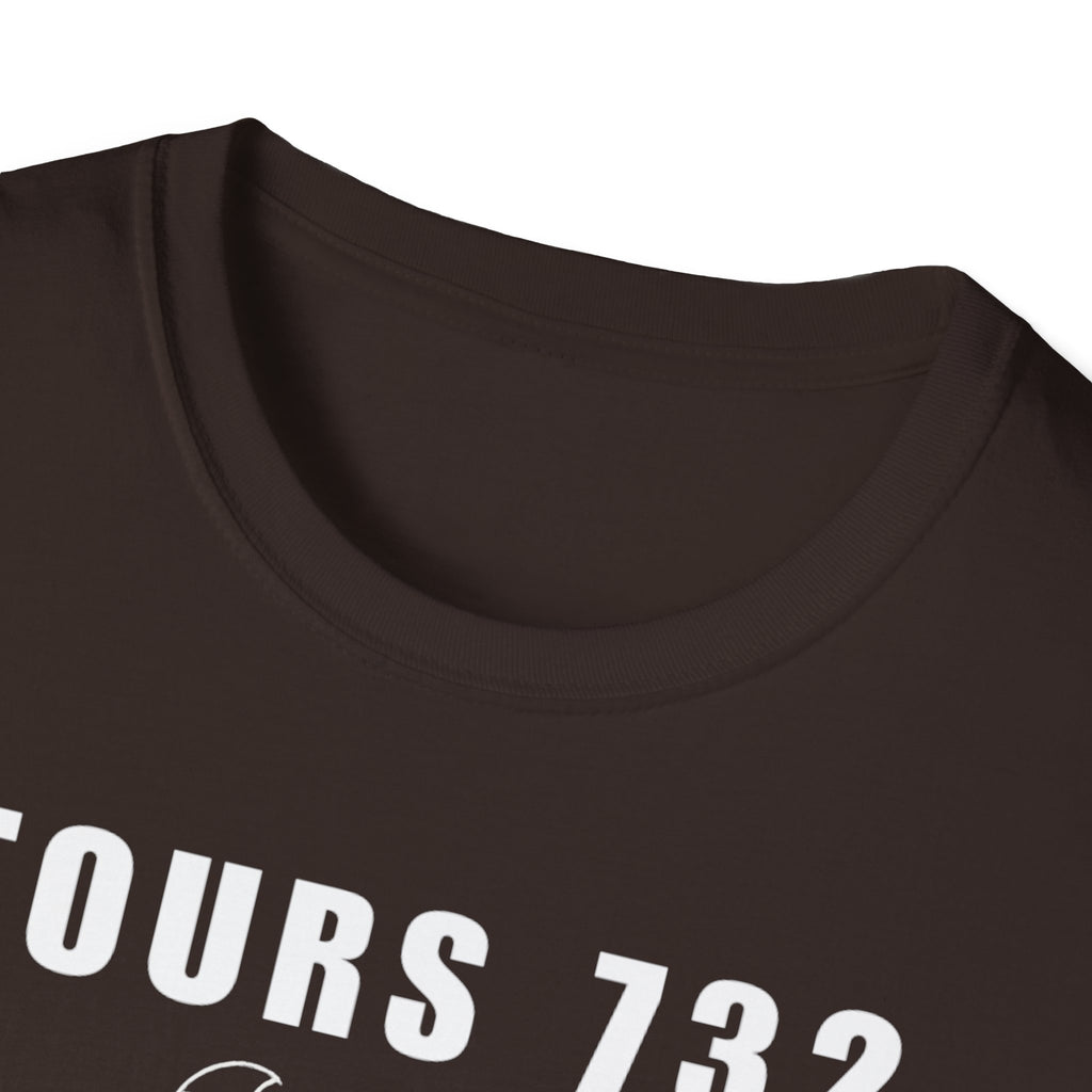 Tours 732 Charles "The Hammer" Martel "TOURS 732" Text Graphic Unisex Softstyle T-Shirt
