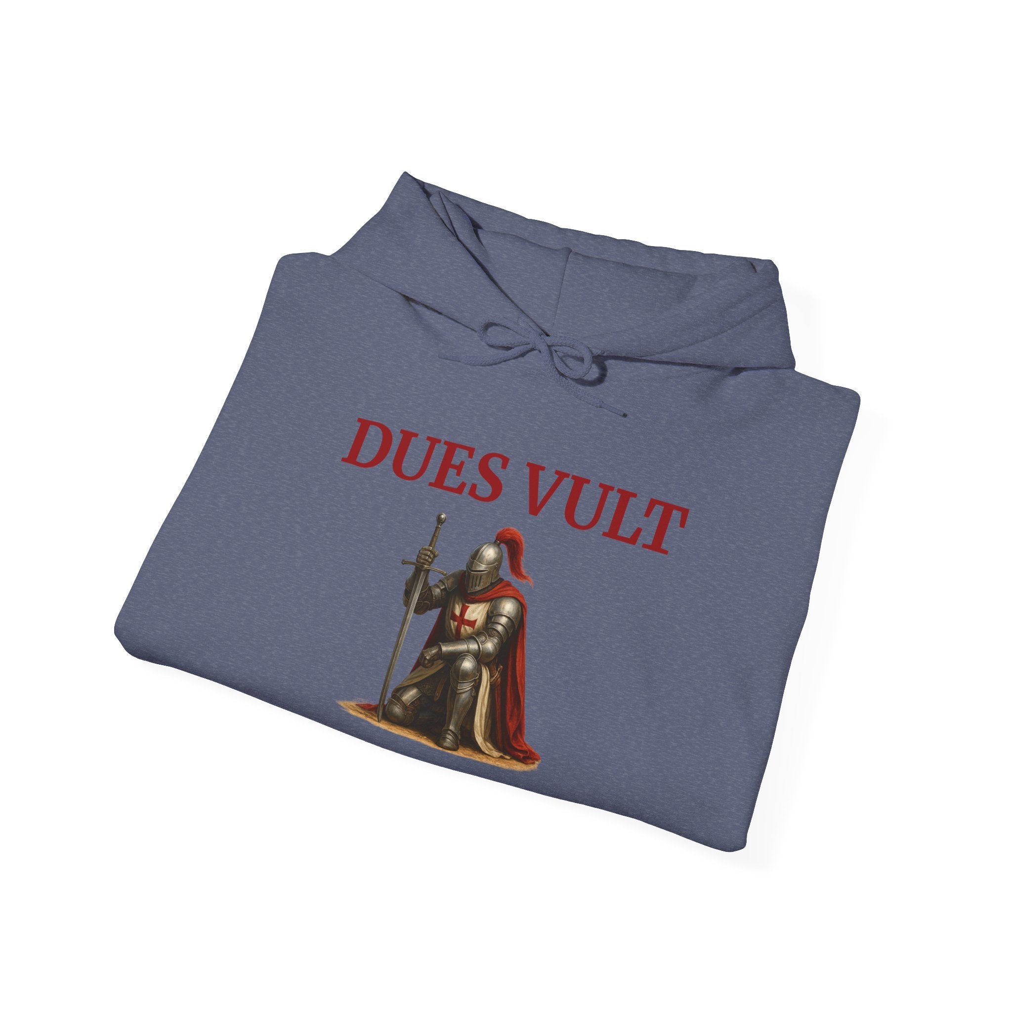 Medieval Knight Crusader Dues Vult Hoodie