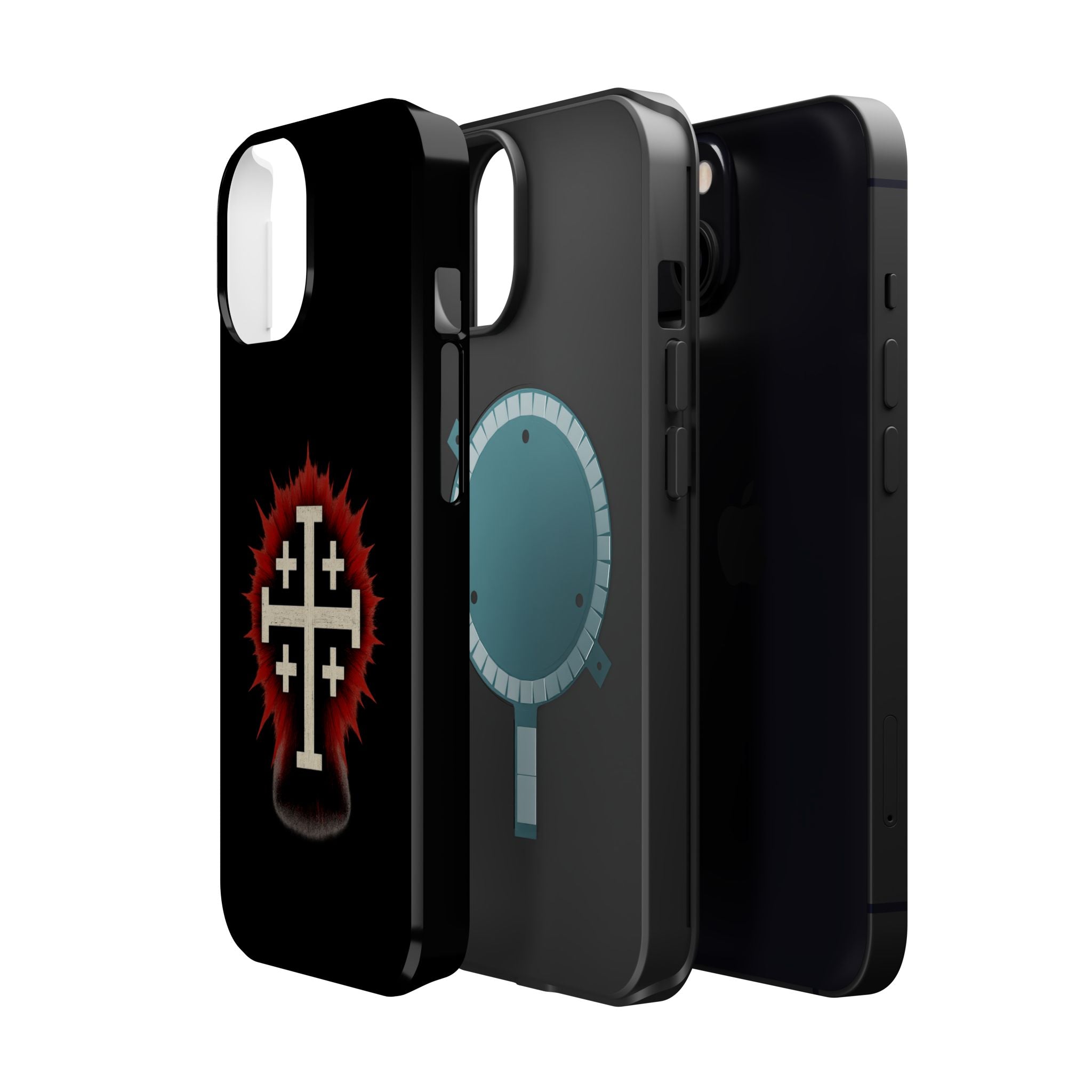 Cross Graphic Impact-Resistant Magnetic Phone Case