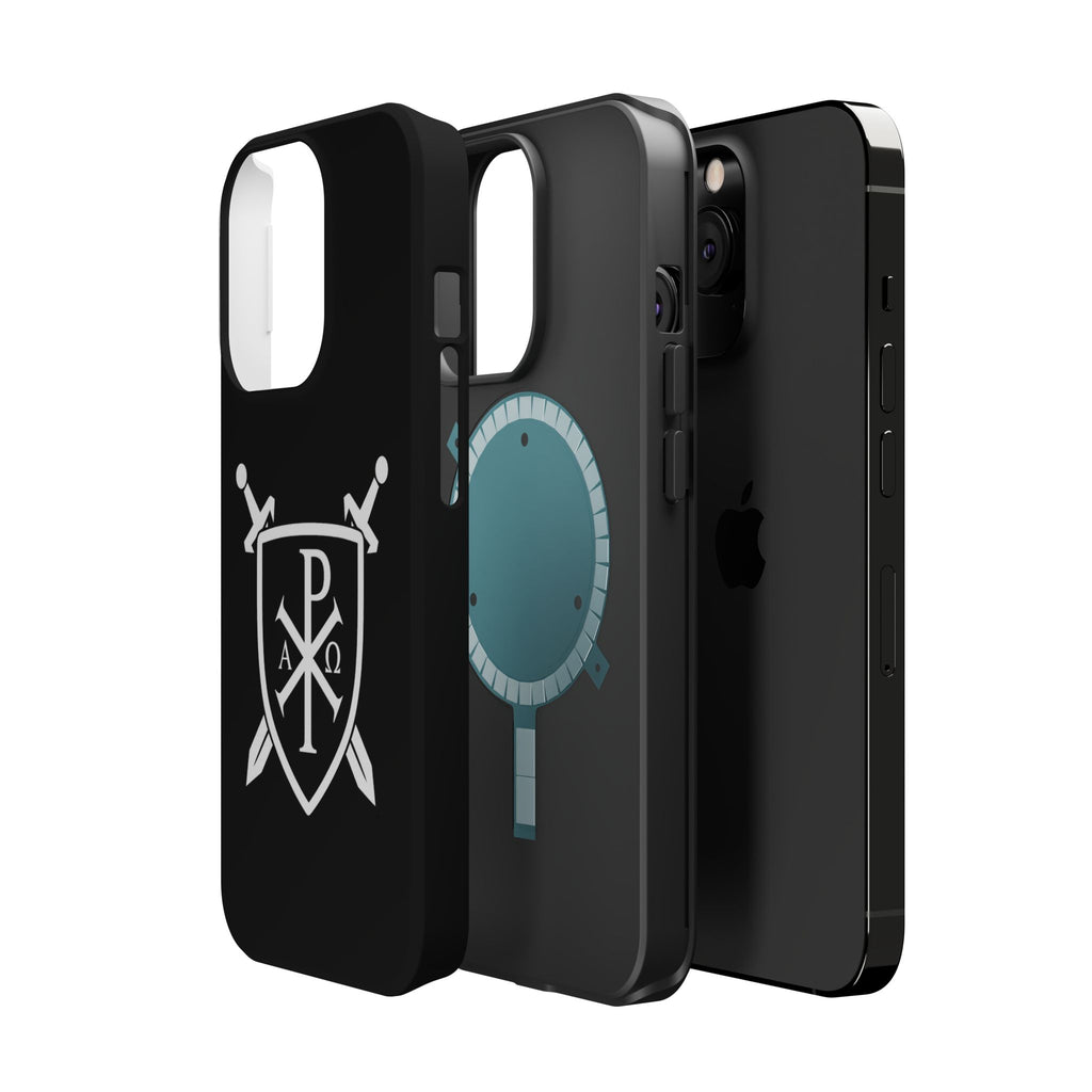Swords and Shield Pi Chi Rho Graphic Design Magnetic Impact-Resistant Cases