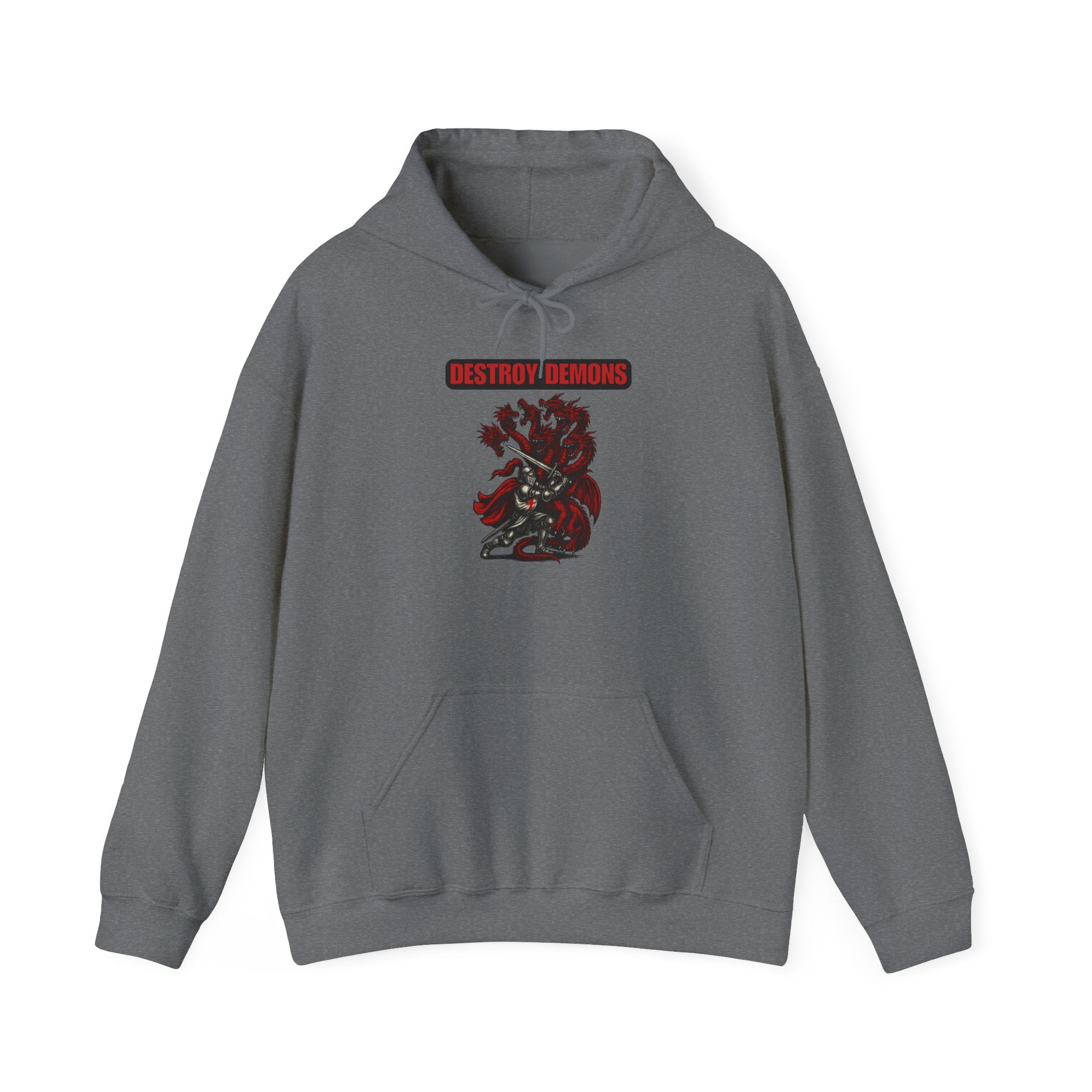 Destroy Demons Crusader Vs Great Red Dragon Hoodie Sweatshirt
