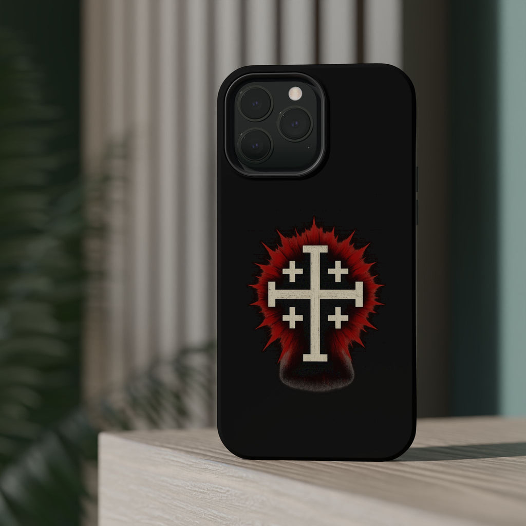 Cross Graphic Impact-Resistant Magnetic Phone Case