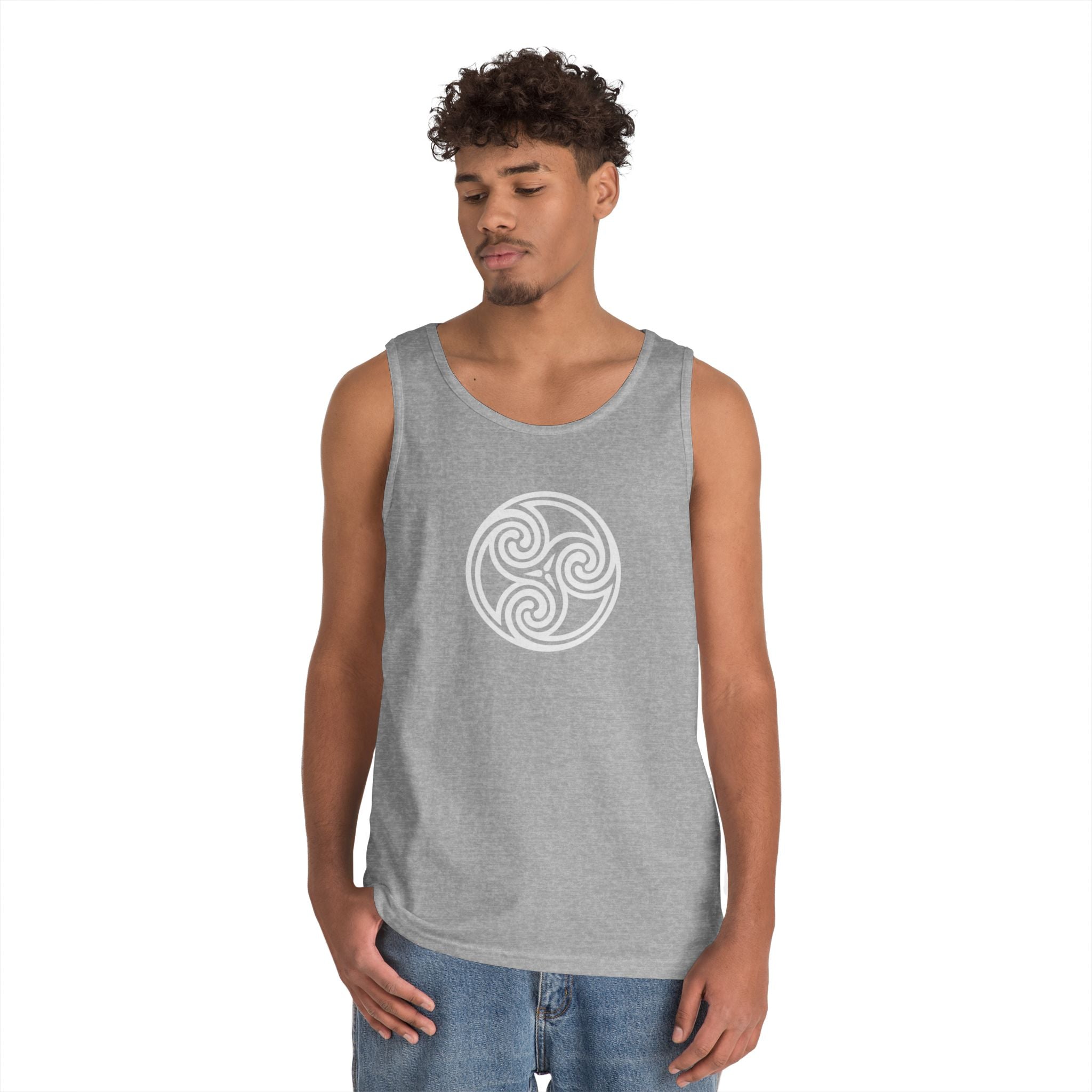 Triskele Symbol Unisex Heavy Cotton Tank Top