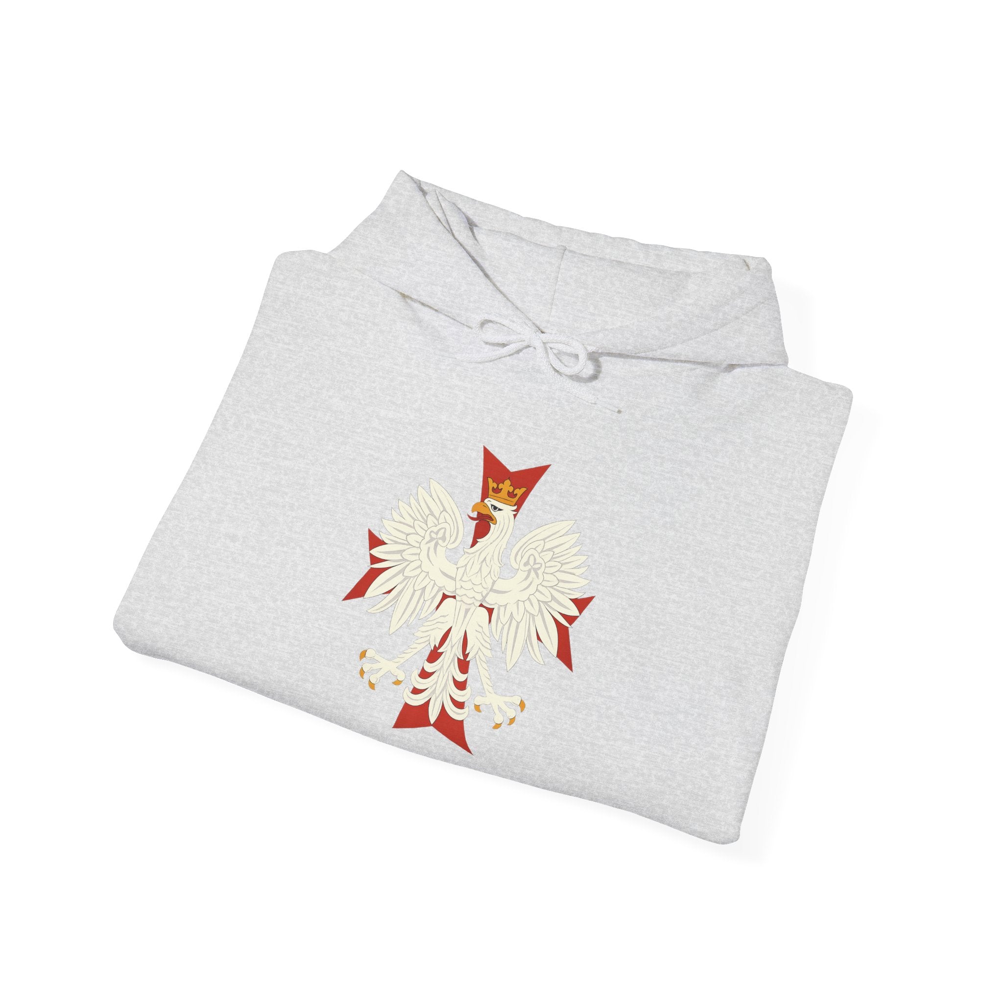 Polish Eagle Cross Pull Over Hoodie Sweatshirt
