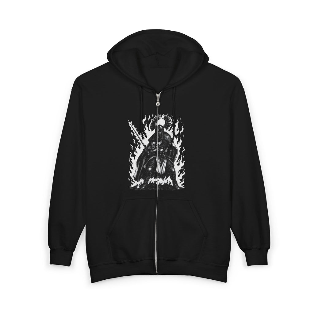 Teutonic Knight With Aura (Image Only, No Text) Full Zip Up Hoodie