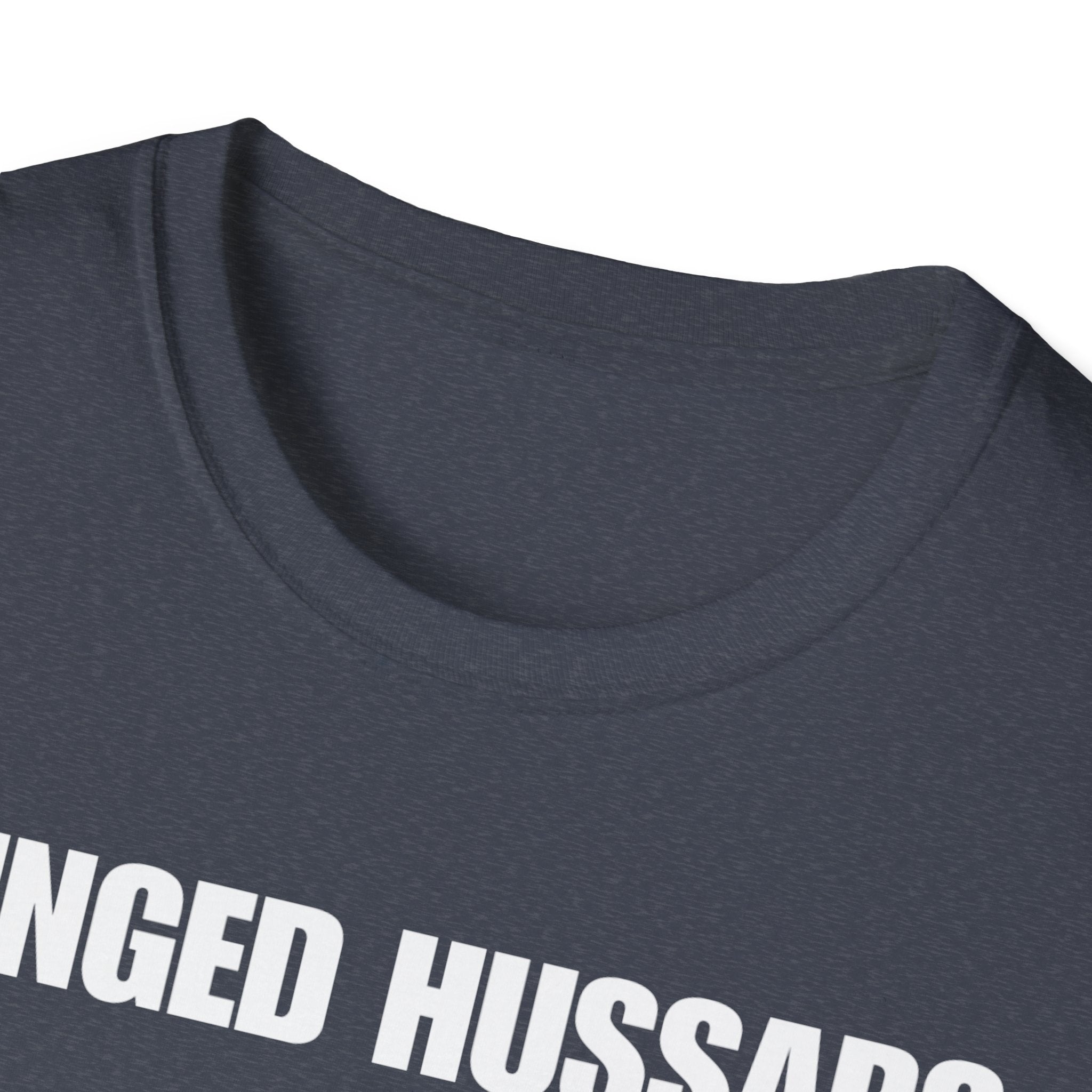 Winged Hussar White Design Softstyle Cotton T-Shirt