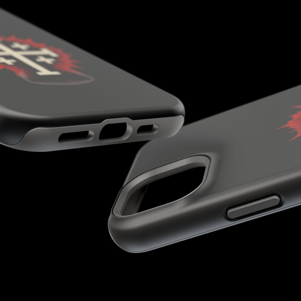 Cross Graphic Impact-Resistant Magnetic Phone Case