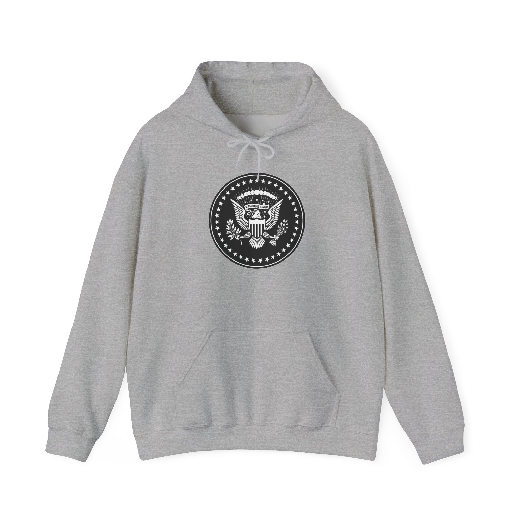 Presidential Seal American Eagle Graphic Pull Over Hoodie Sweatshirt