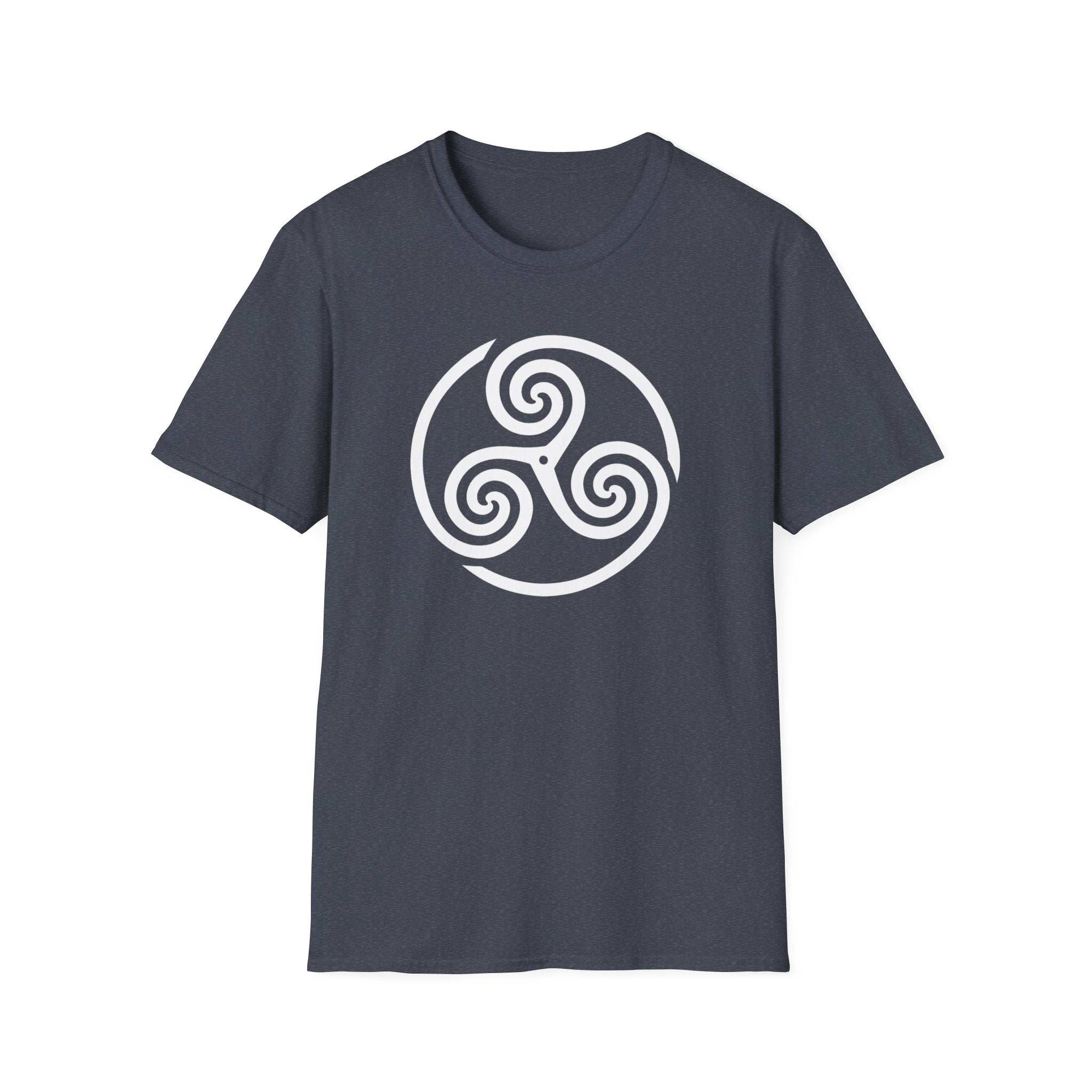 Celtic Spiral Triskele Symbol Alt Design White Unisex Tank Top