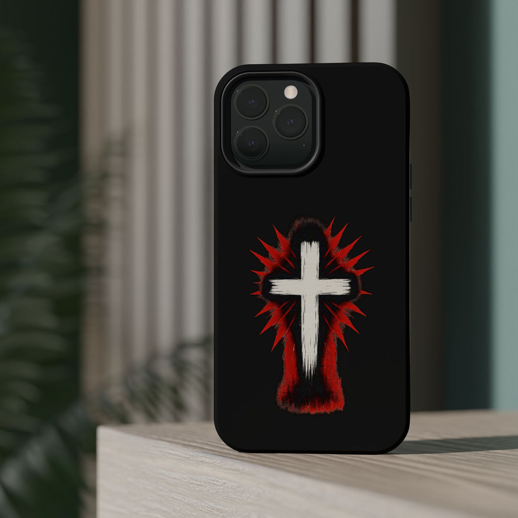 Crucifix Magnetic Impact Resistant Phone Case