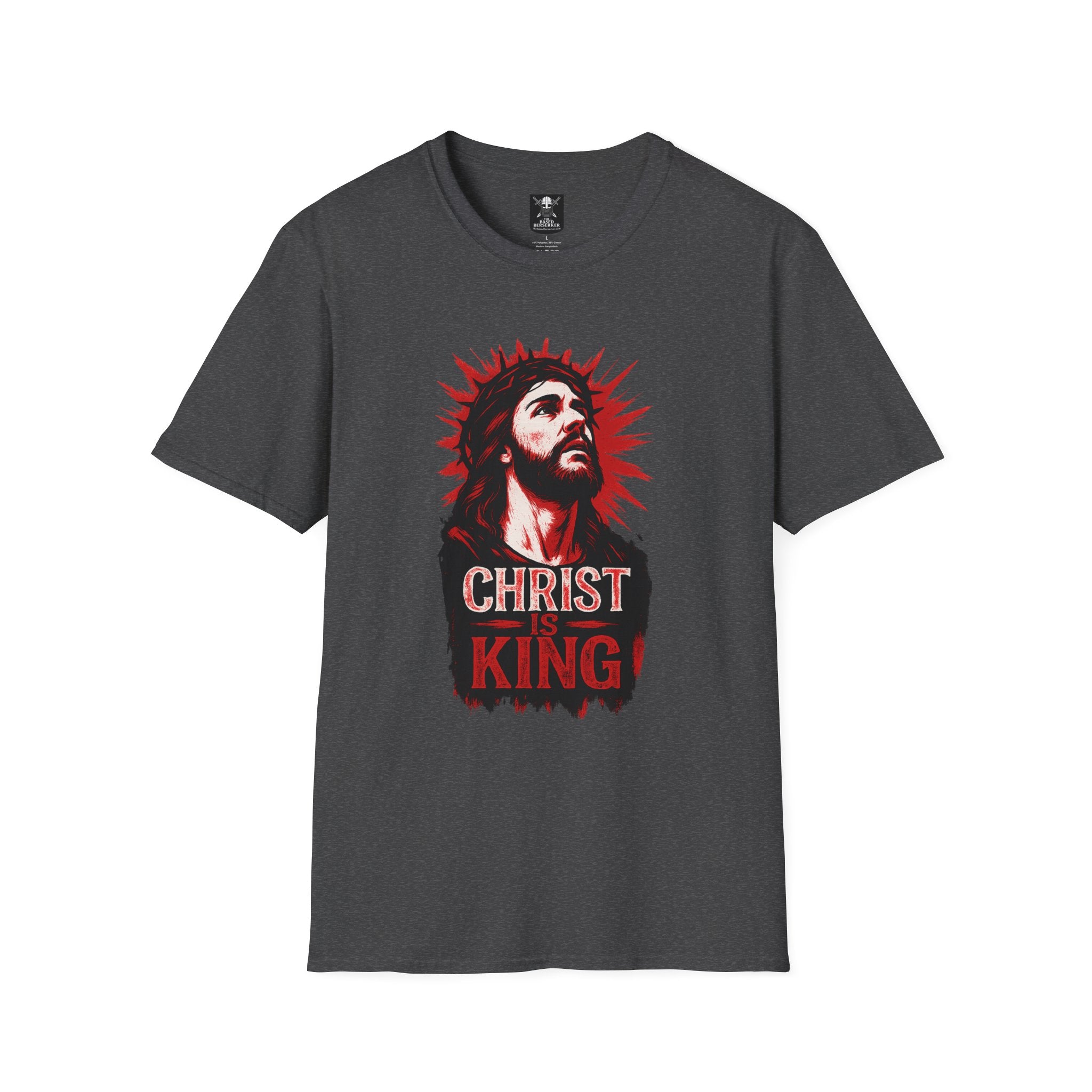 Christ is King Unisex Softstyle T-Shirt, Christian Tee