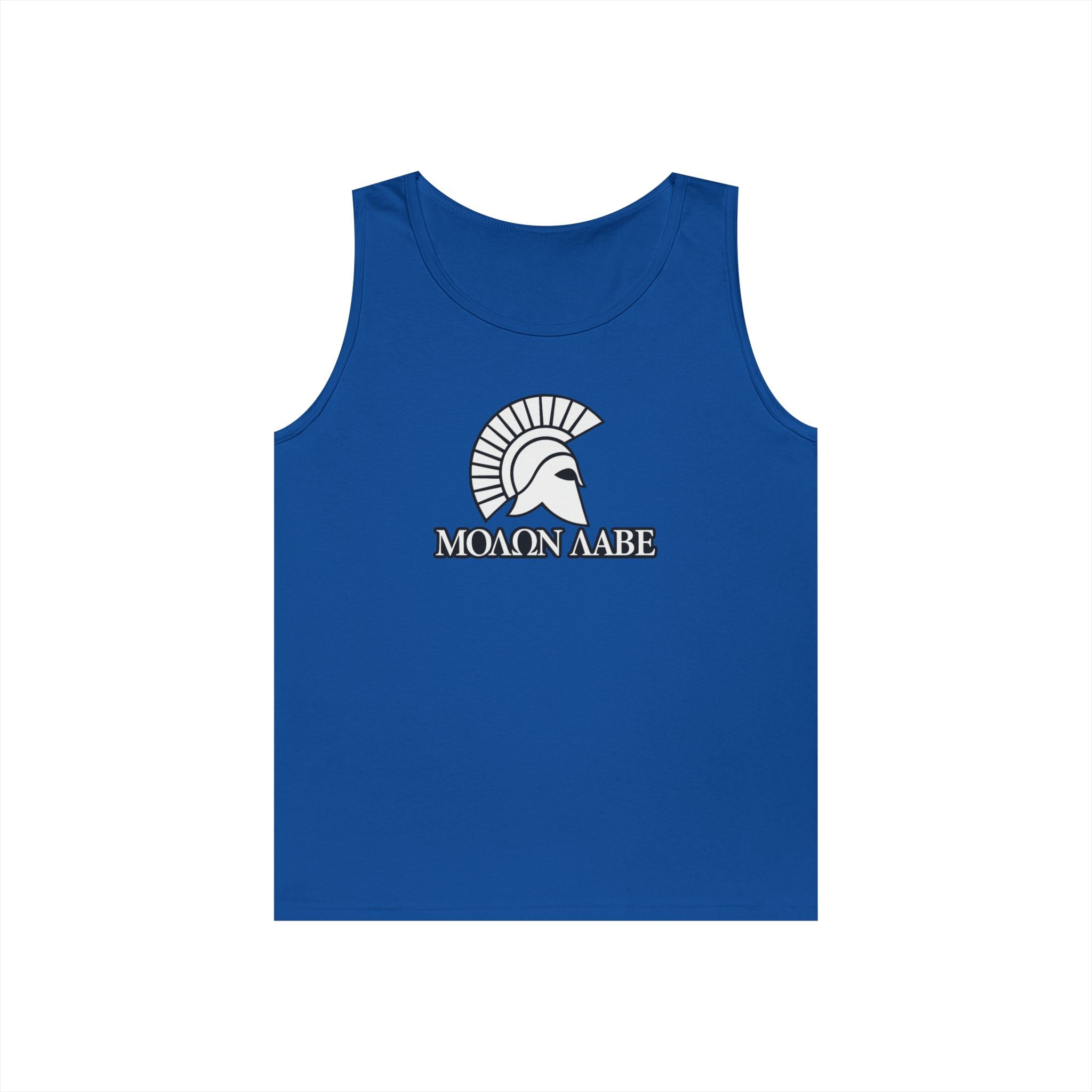 Molon Labe "Come and Take It!" in Greek Heavy Cotton Tank Top