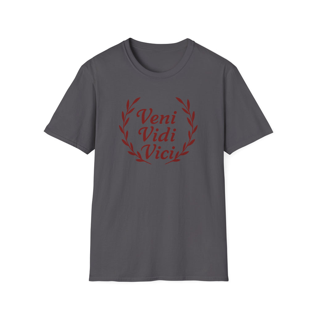 Veni Vidi Vici Red Design Softstyle T-Shirt