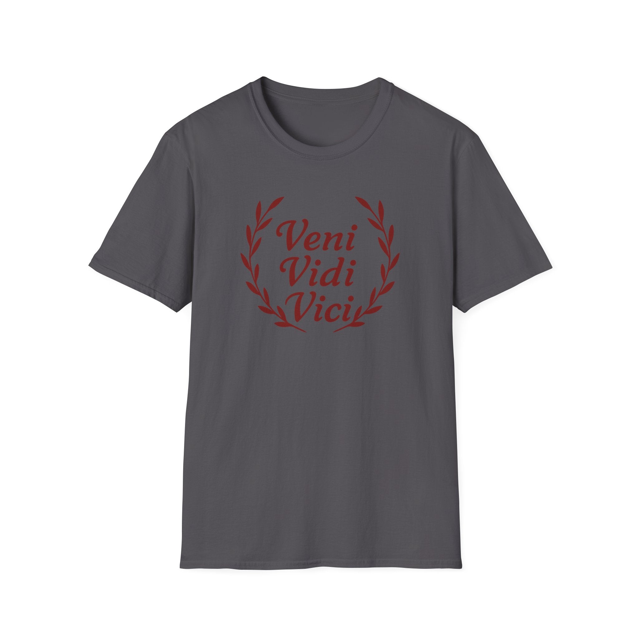 Veni Vidi Vici Red Design Softstyle T-Shirt