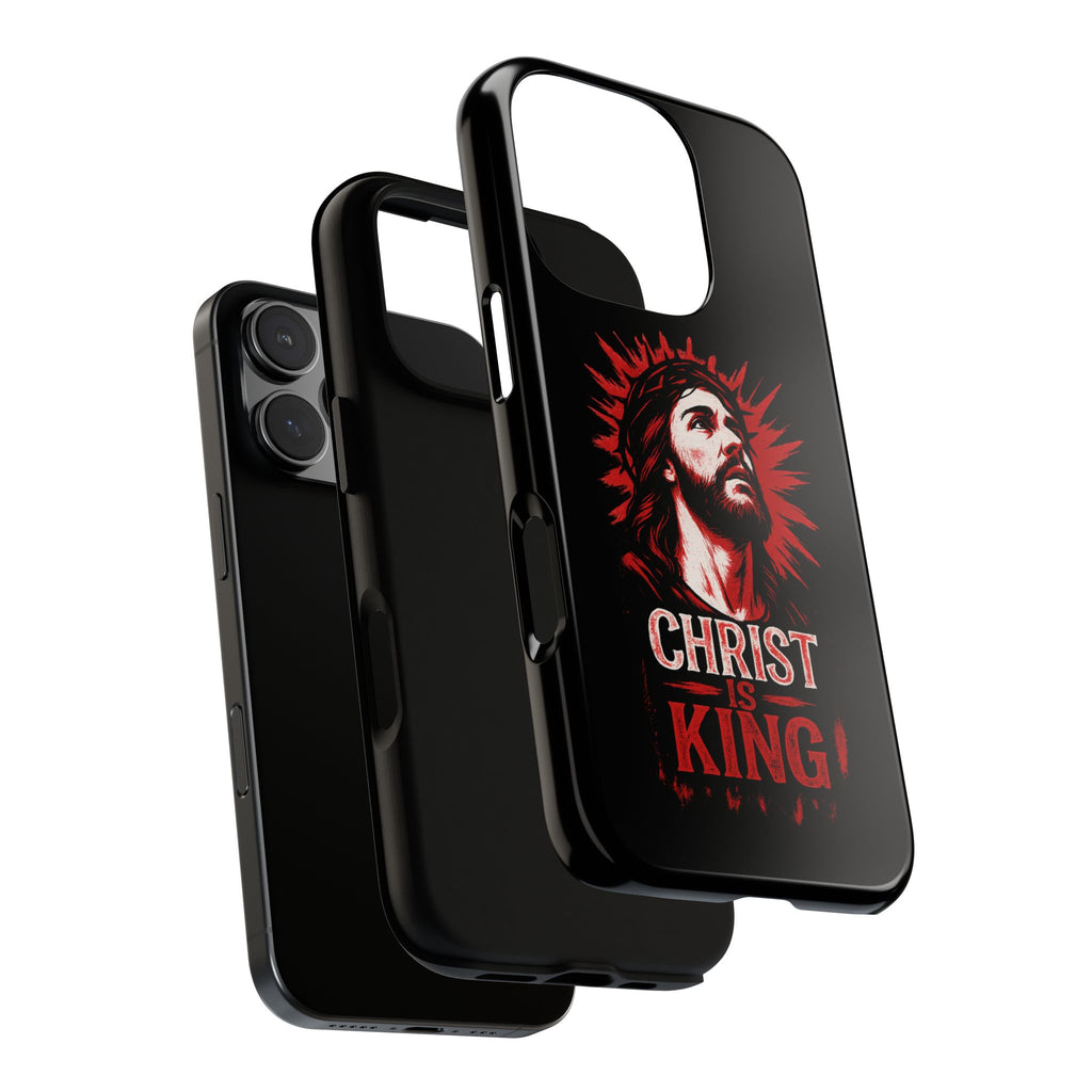 Christ is King Phone Case, Tough Phone Cover for Christian Faith