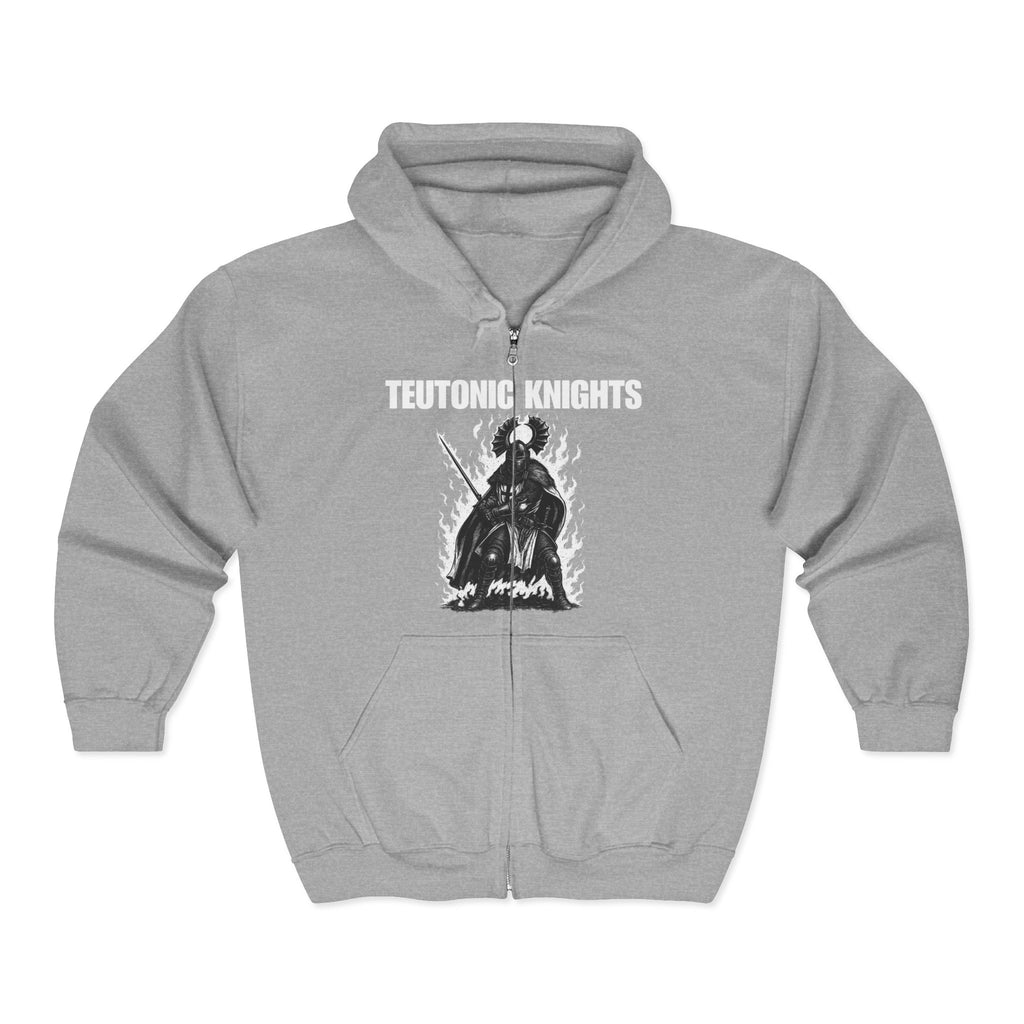 Teutonic Knights Graphic Full Zip Up Hoodie
