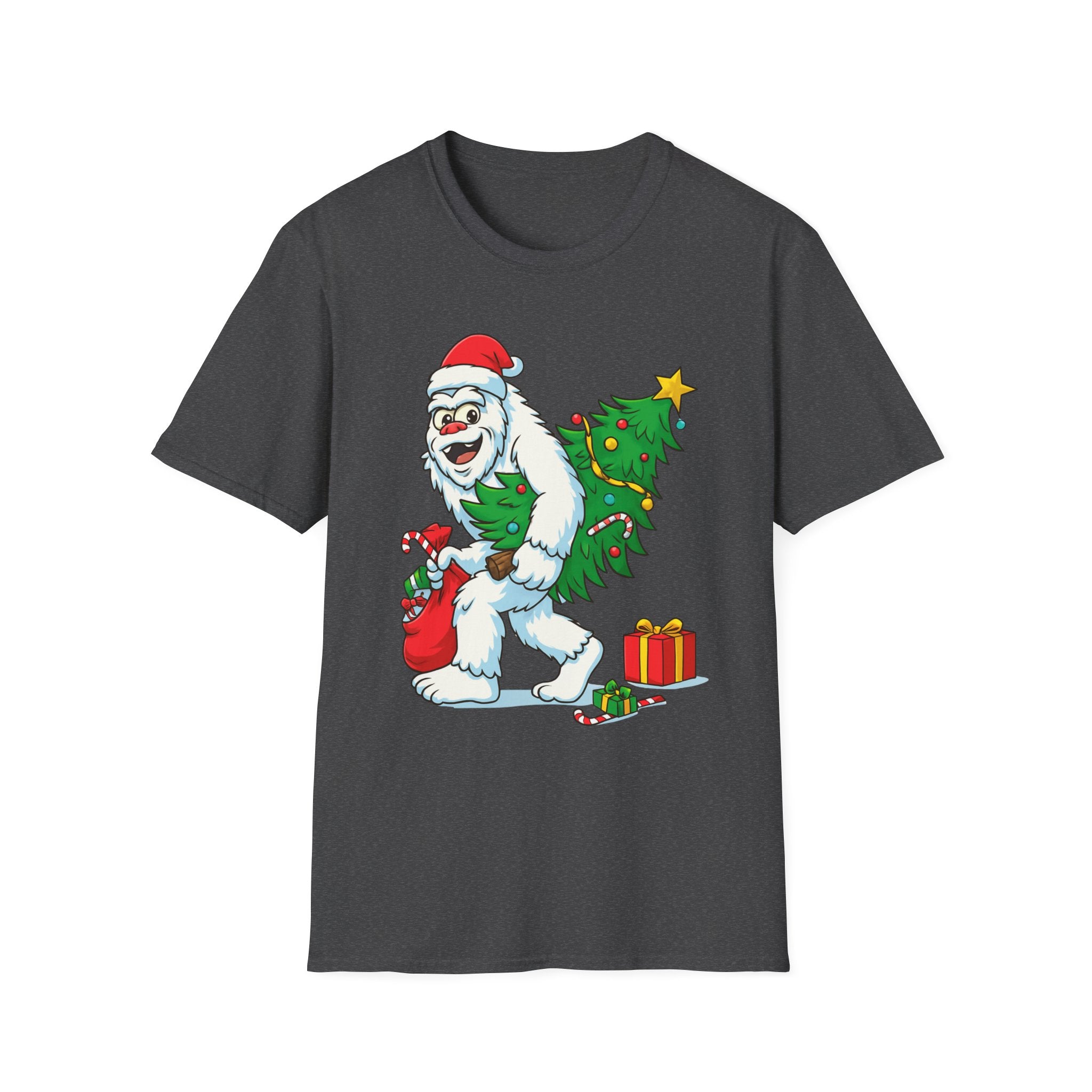 Yeti Stole Christmas T-Shirt | Funny Holiday Tee | Festive Unisex Cotton Shirt