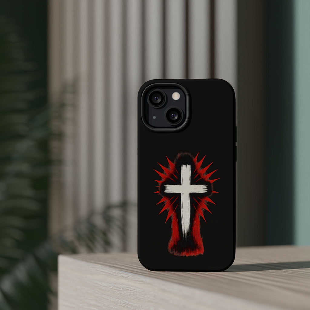 Crucifix Magnetic Impact Resistant Phone Case