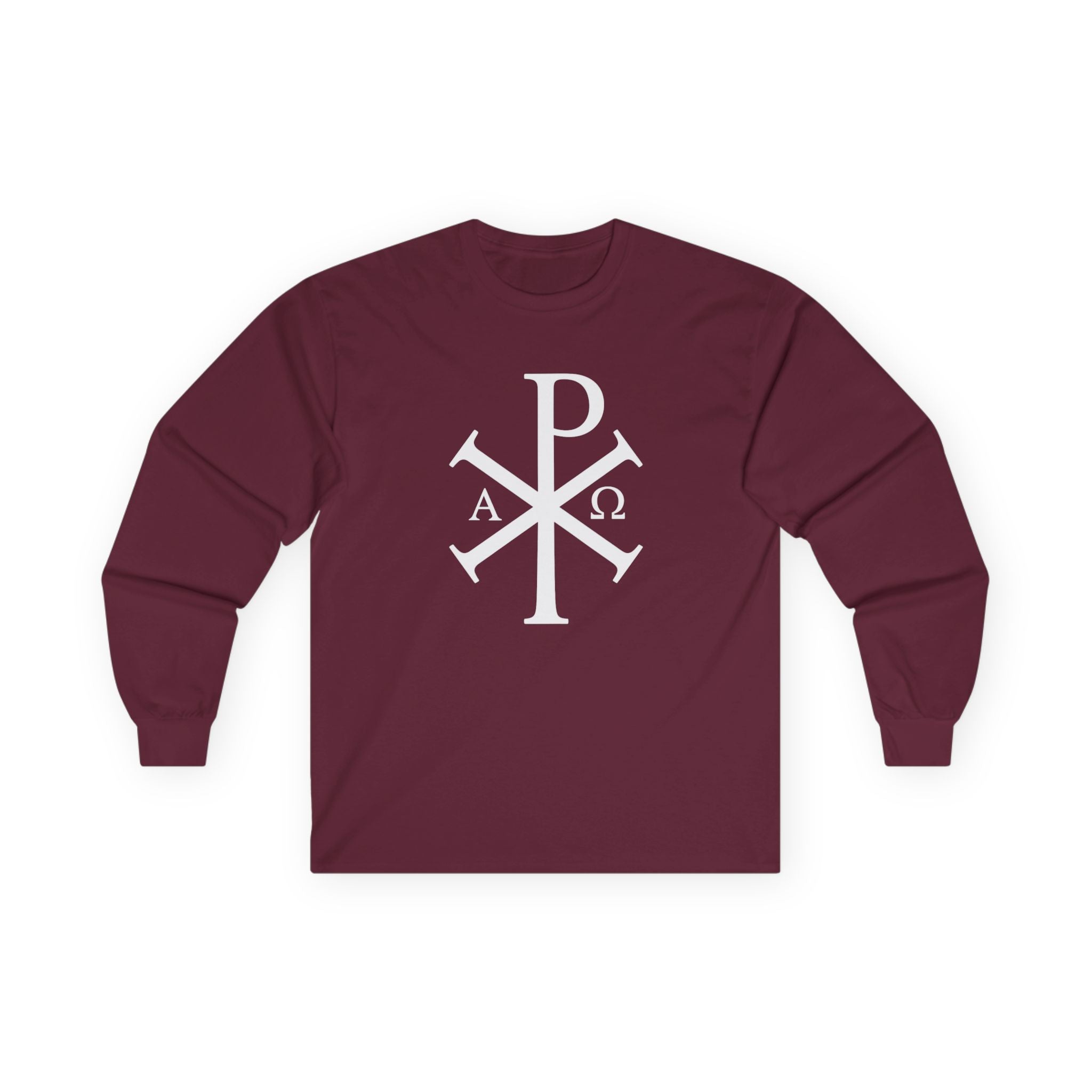Stylish Long Sleeve T-Shirt with Pi Chi Rho Design