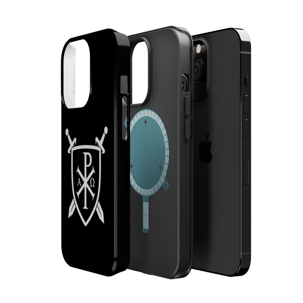 Swords and Shield Pi Chi Rho Graphic Design Magnetic Impact-Resistant Cases