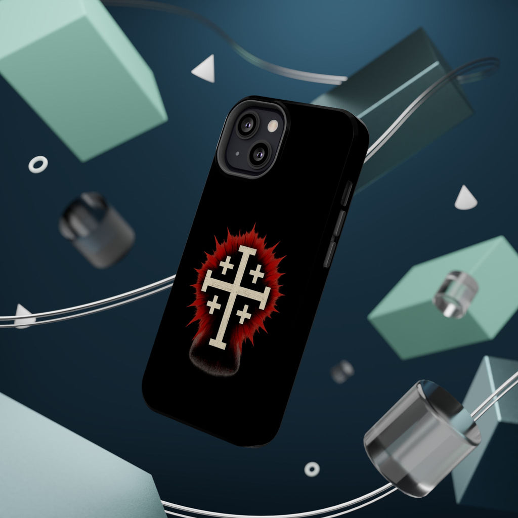 Cross Graphic Impact-Resistant Magnetic Phone Case