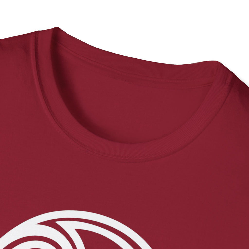 Triskele Trinity Symbol White Design Softstyle T-Shirt