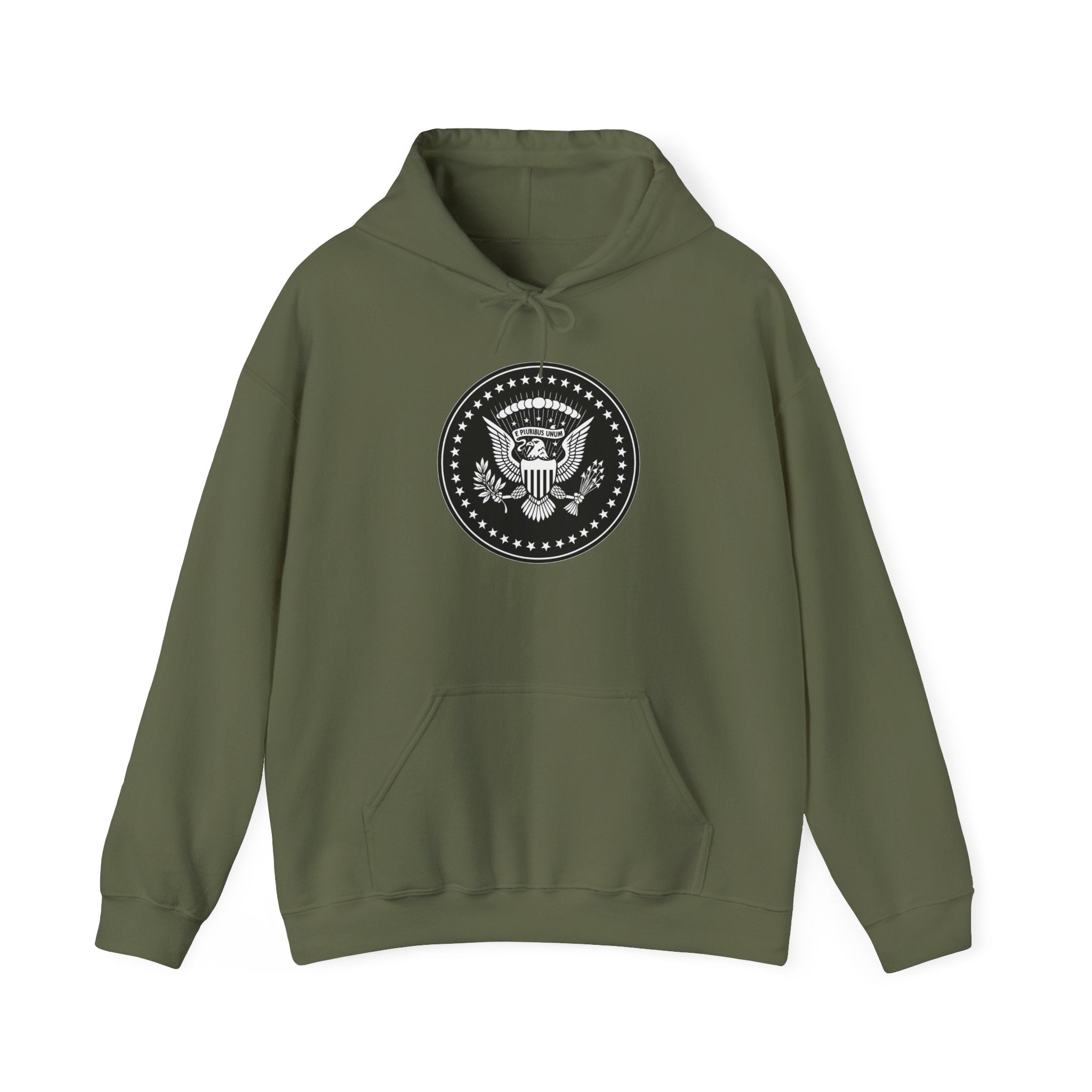 Presidential Seal American Eagle Graphic Pull Over Hoodie Sweatshirt