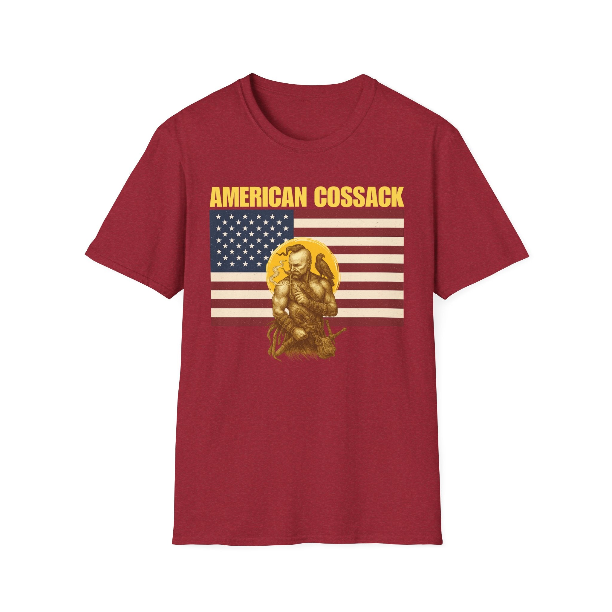 Patriotic American Cossack Alt Design Softstyle T-Shirt
