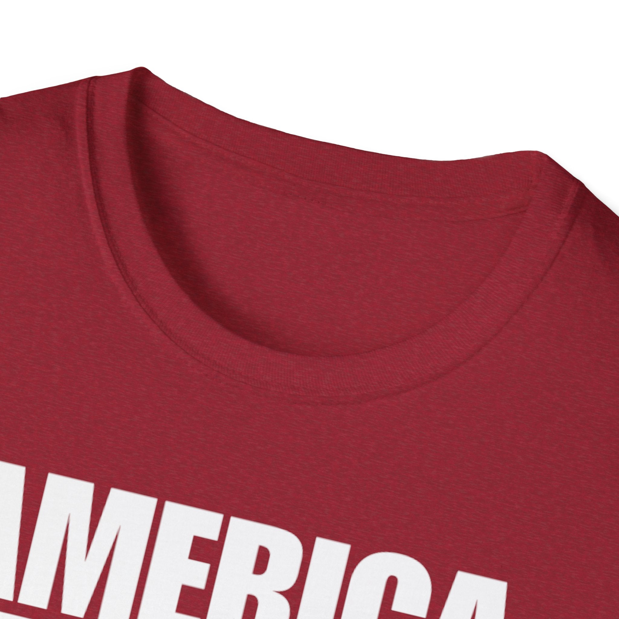 America First American Flag Softstyle Cotton Shirt T-Shirt