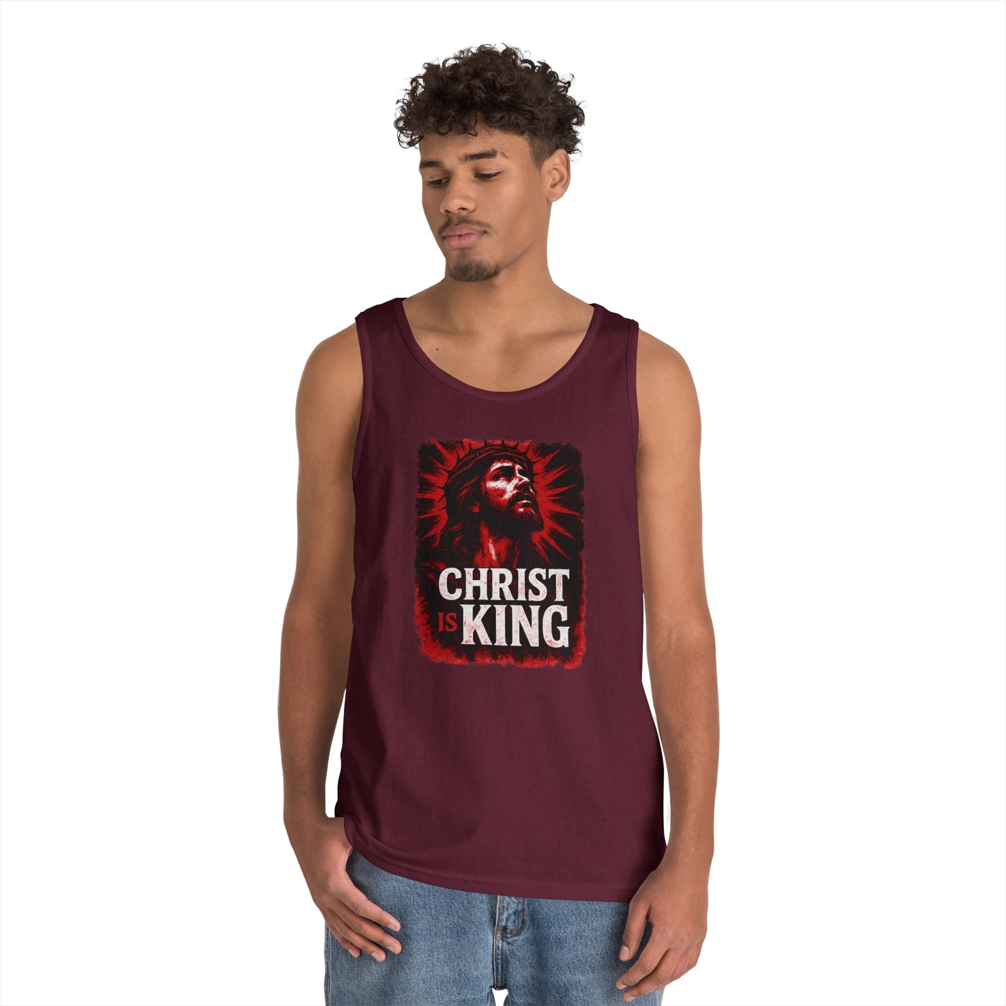 Christ is King Tank Top Alt Design