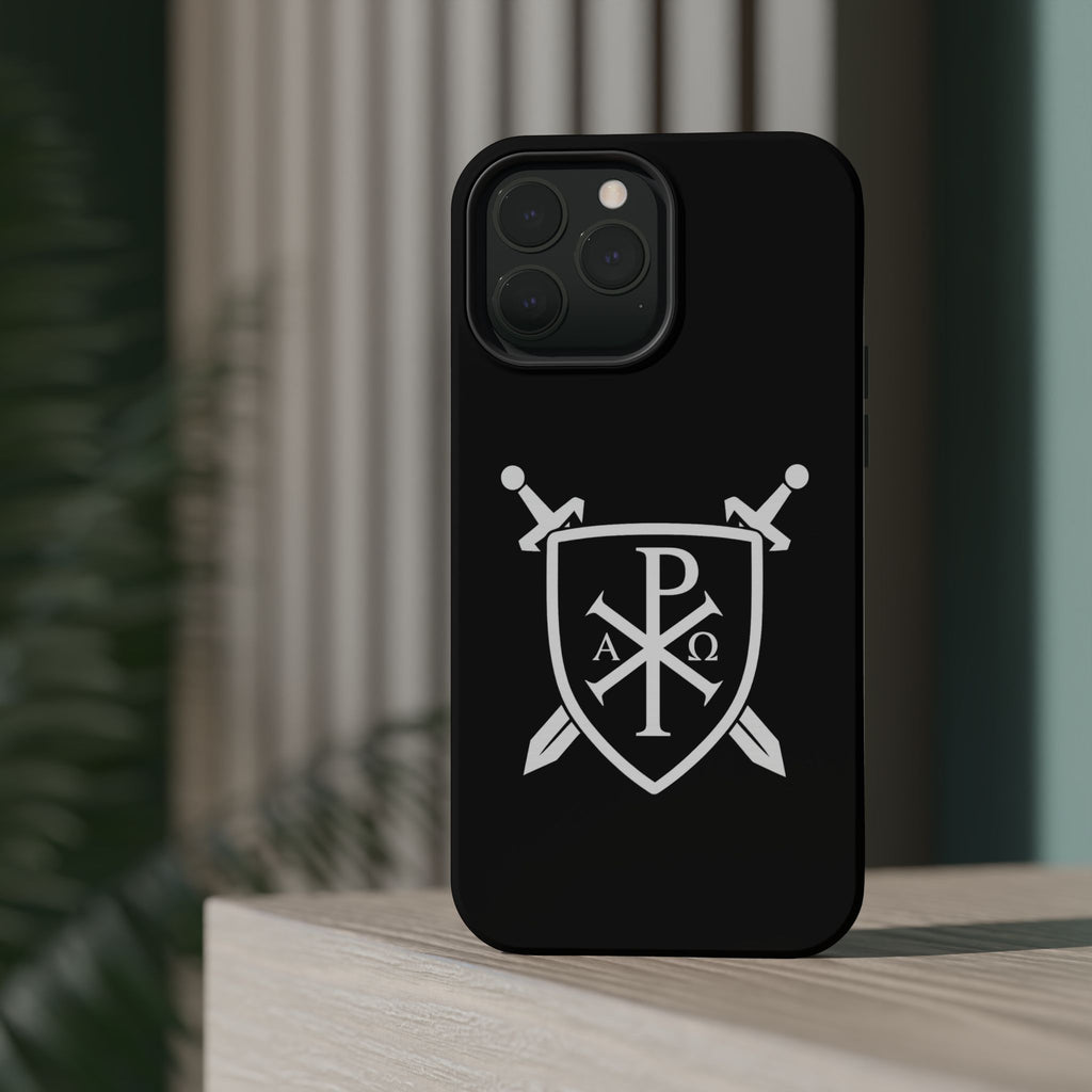 Swords and Shield Pi Chi Rho Graphic Design Magnetic Impact-Resistant Cases