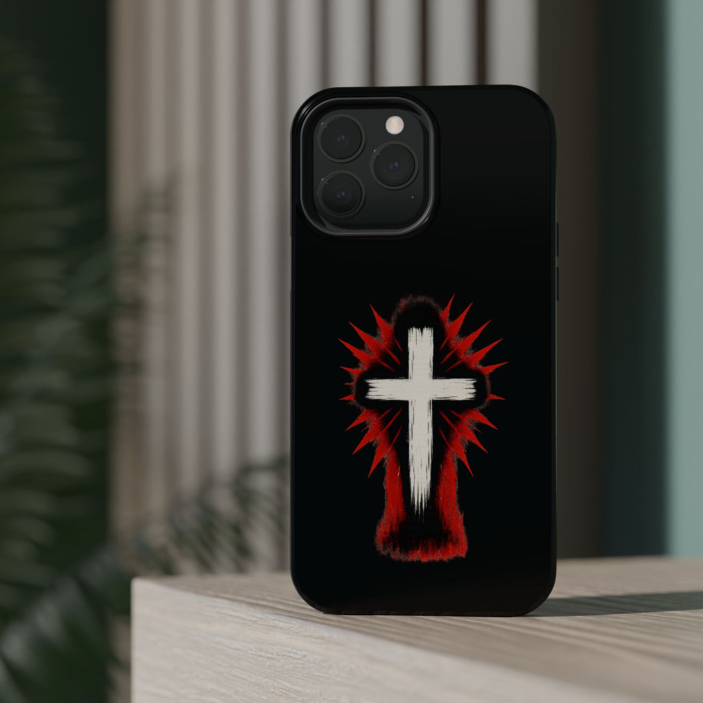 Crucifix Magnetic Impact Resistant Phone Case