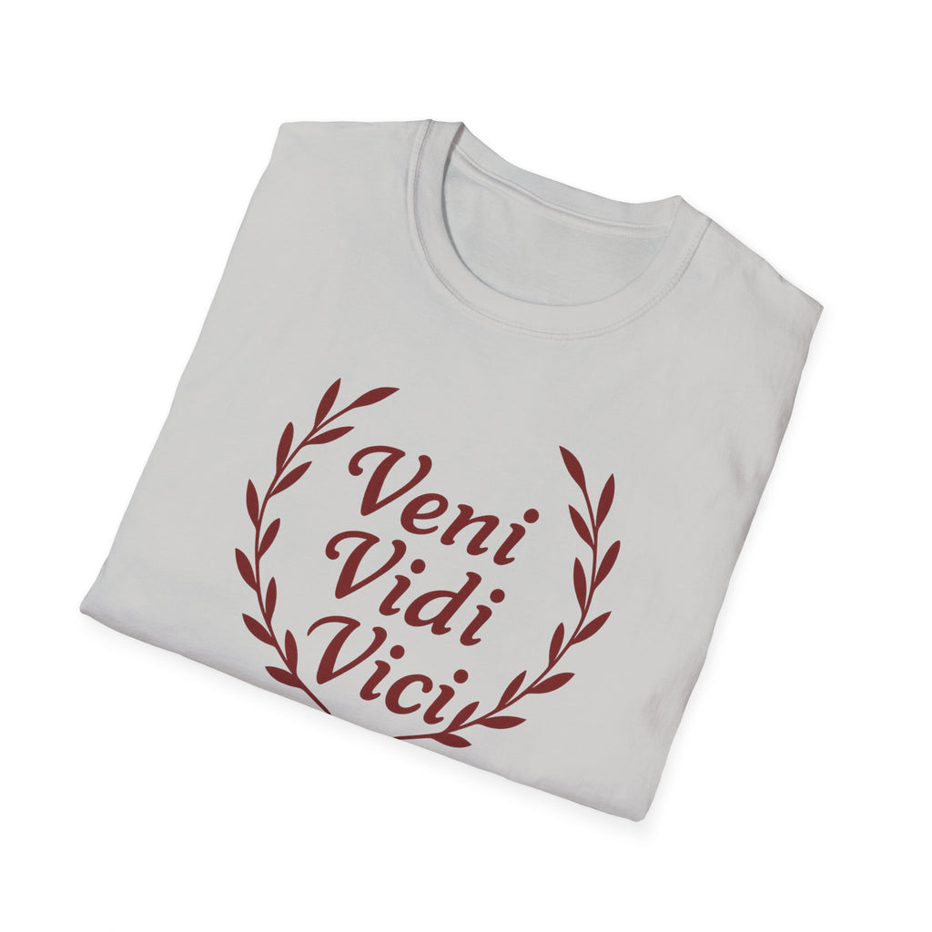 Veni Vidi Vici Red Design Softstyle T-Shirt
