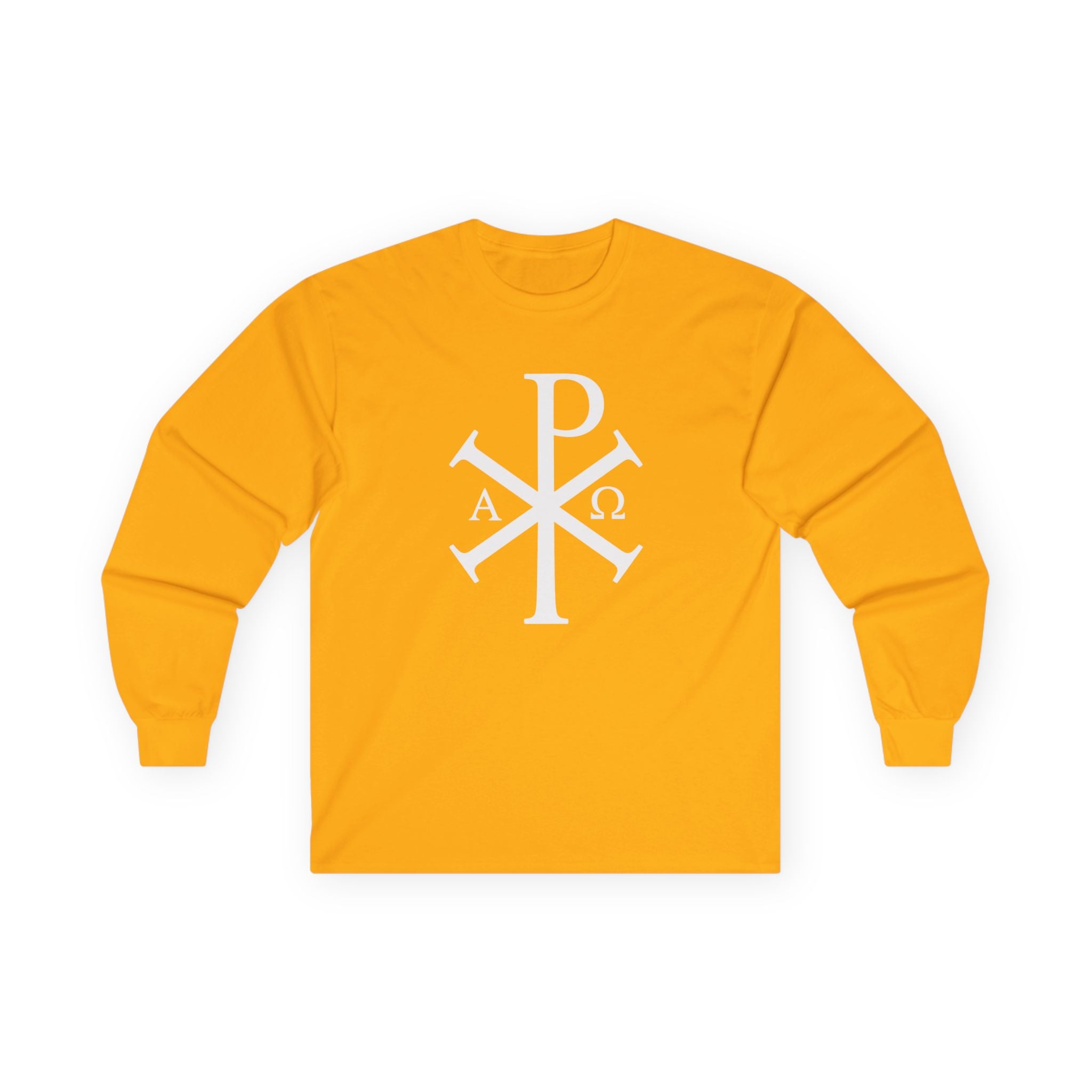Stylish Long Sleeve T-Shirt with Pi Chi Rho Design