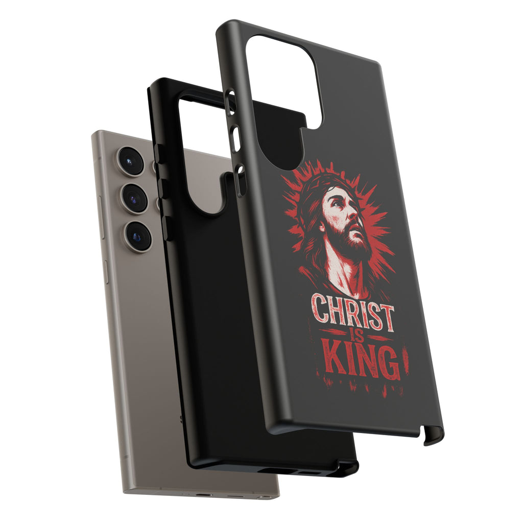 Christ is King Phone Case, Tough Phone Cover for Christian Faith
