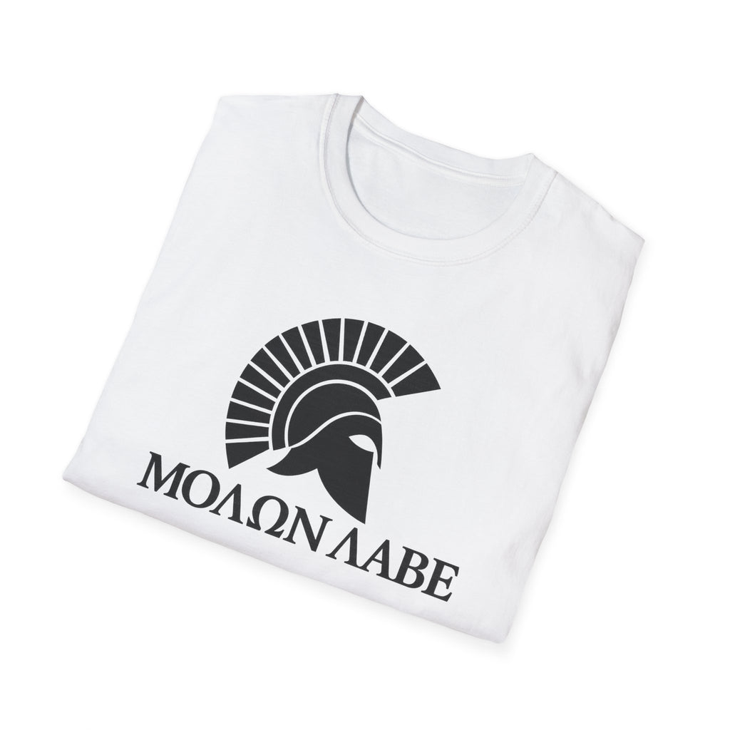 Molon Labe "Come and Take It!" in Greek Black Design Softstyle Cotton T-Shirt Softstyle Cotton T-Shirt