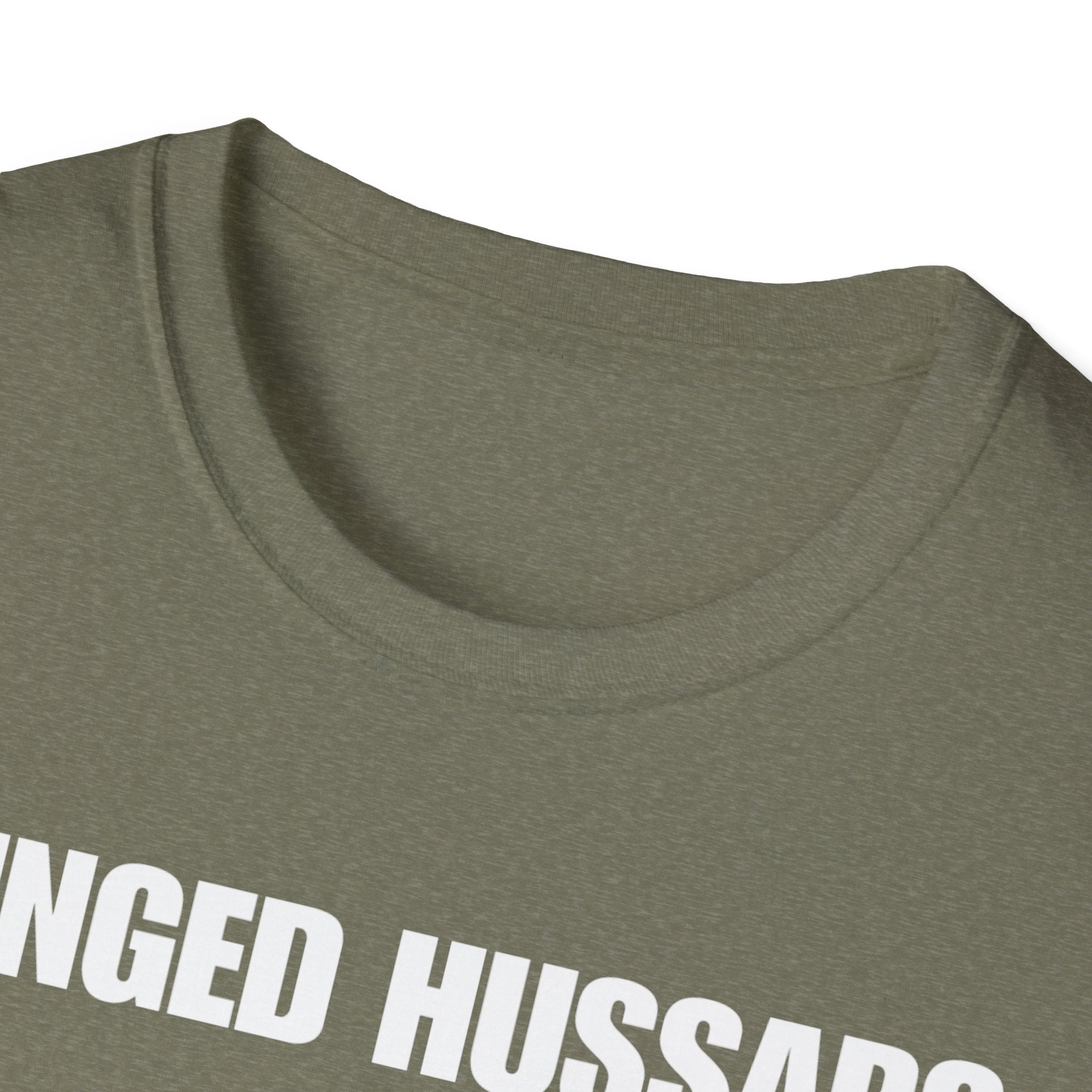 Winged Hussar White Design Softstyle Cotton T-Shirt