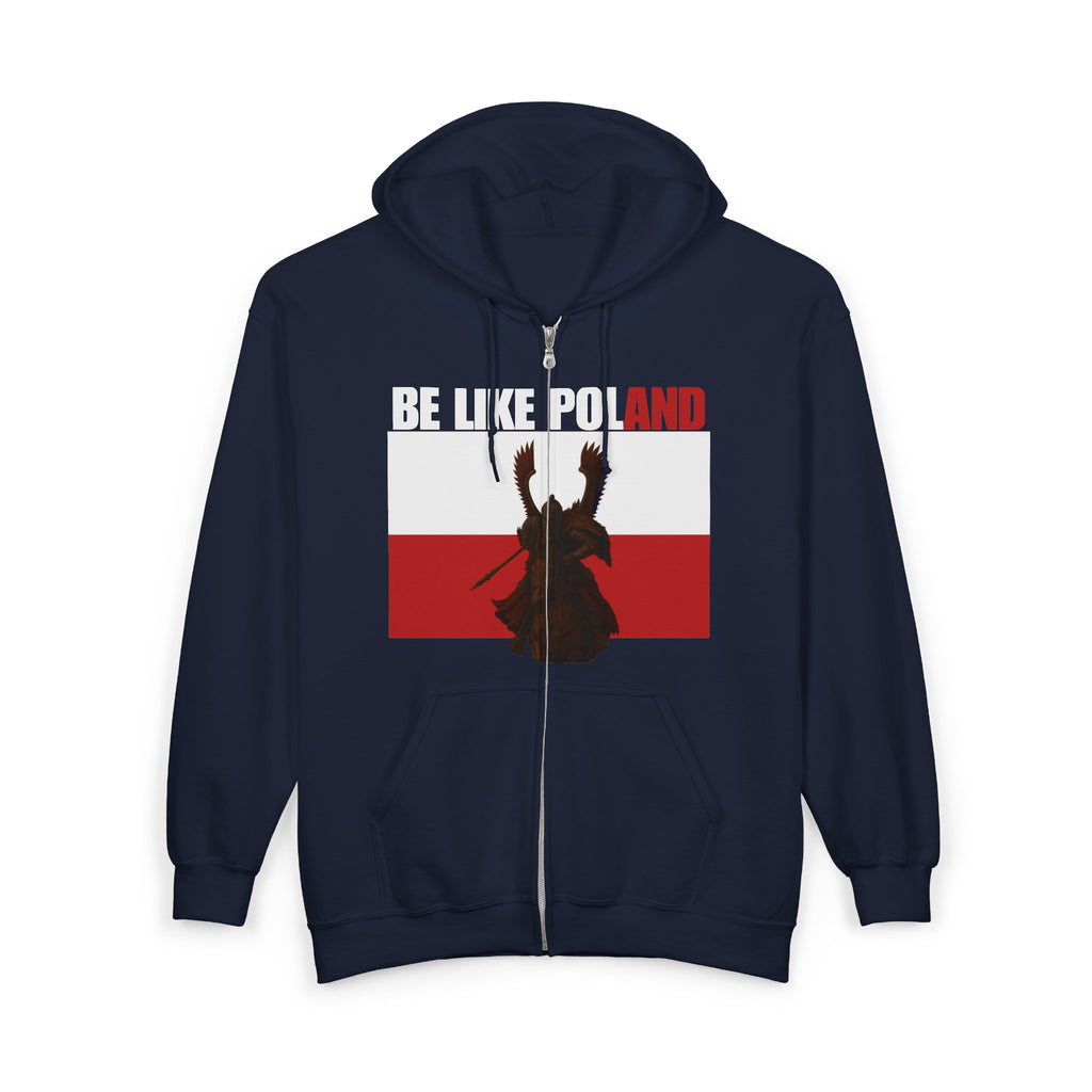 Be Like Poland Winged Hussar Zip Up Hoodie Sweatshirt