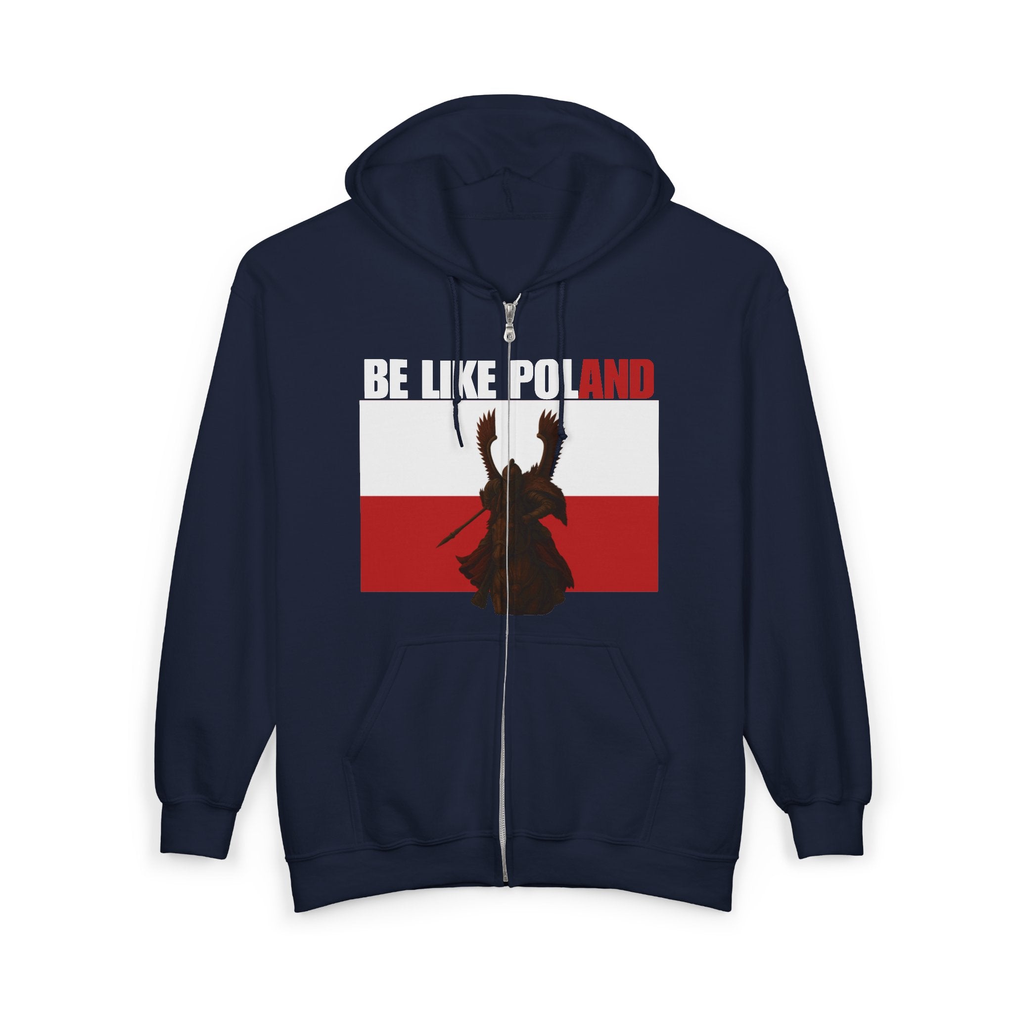 Be Like Poland Winged Hussar Zip Up Hoodie Sweatshirt