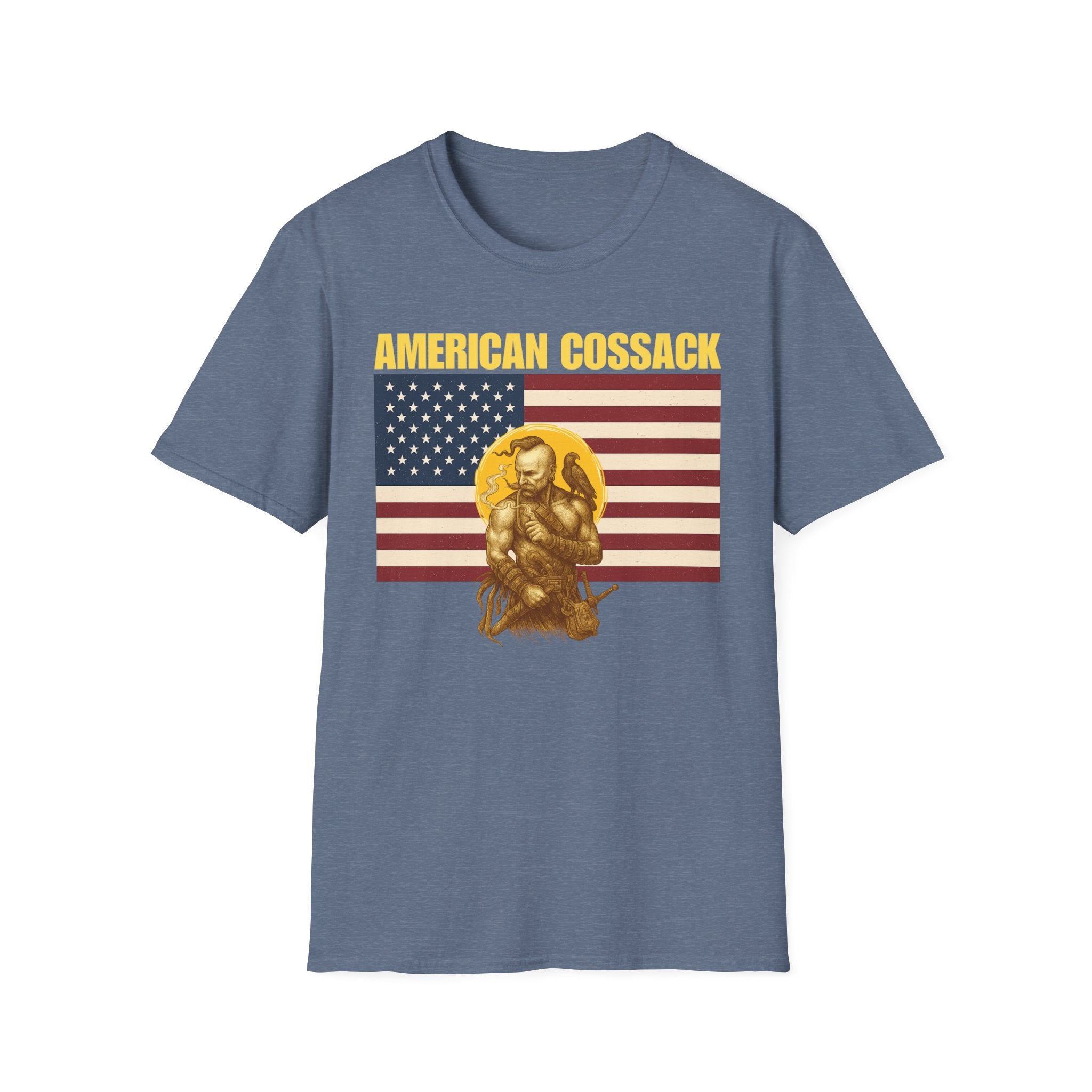 Patriotic American Cossack Alt Design Softstyle T-Shirt