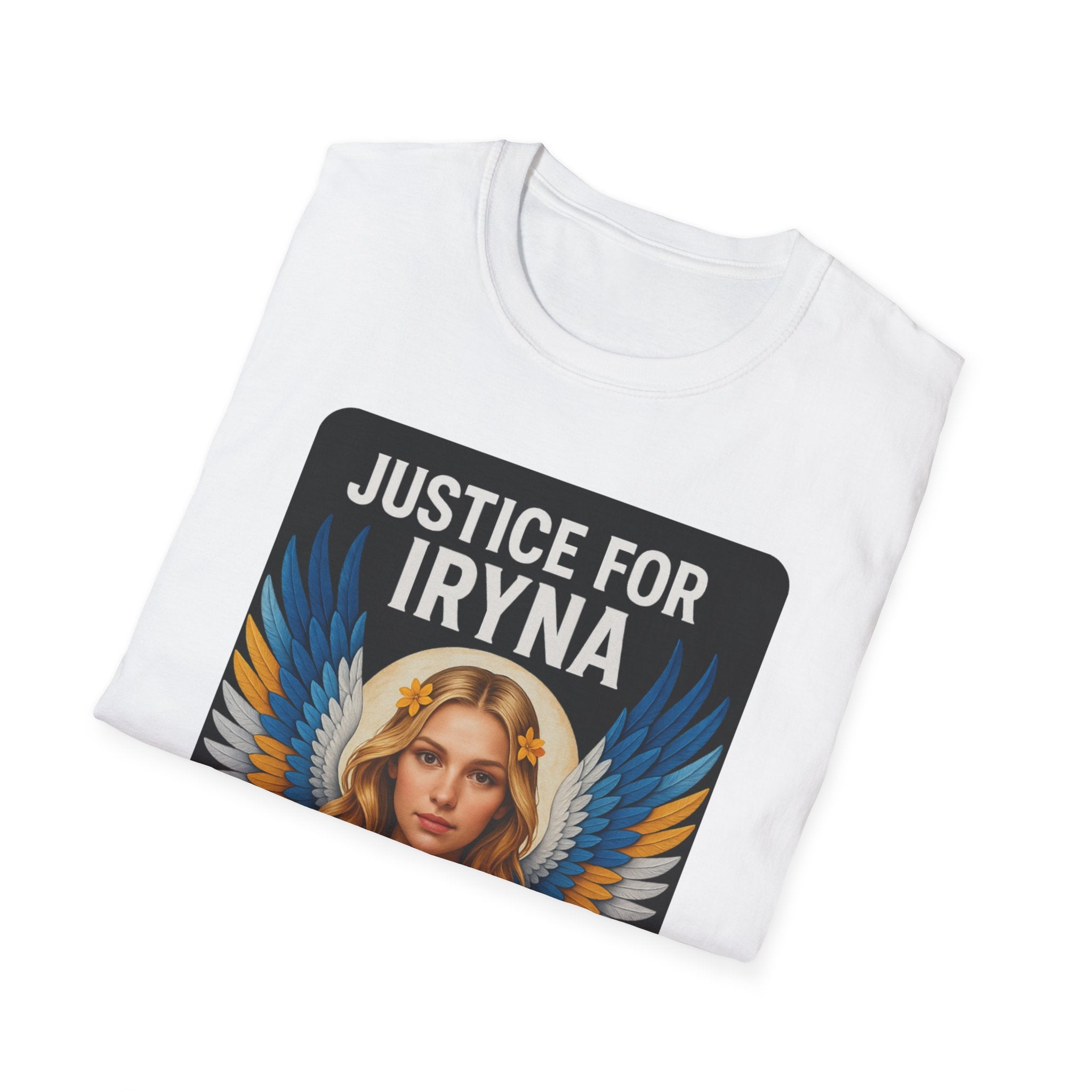 Justice for Iryna Unisex Softstyle T-Shirt, Protest T-Shirt, Statement Apparel