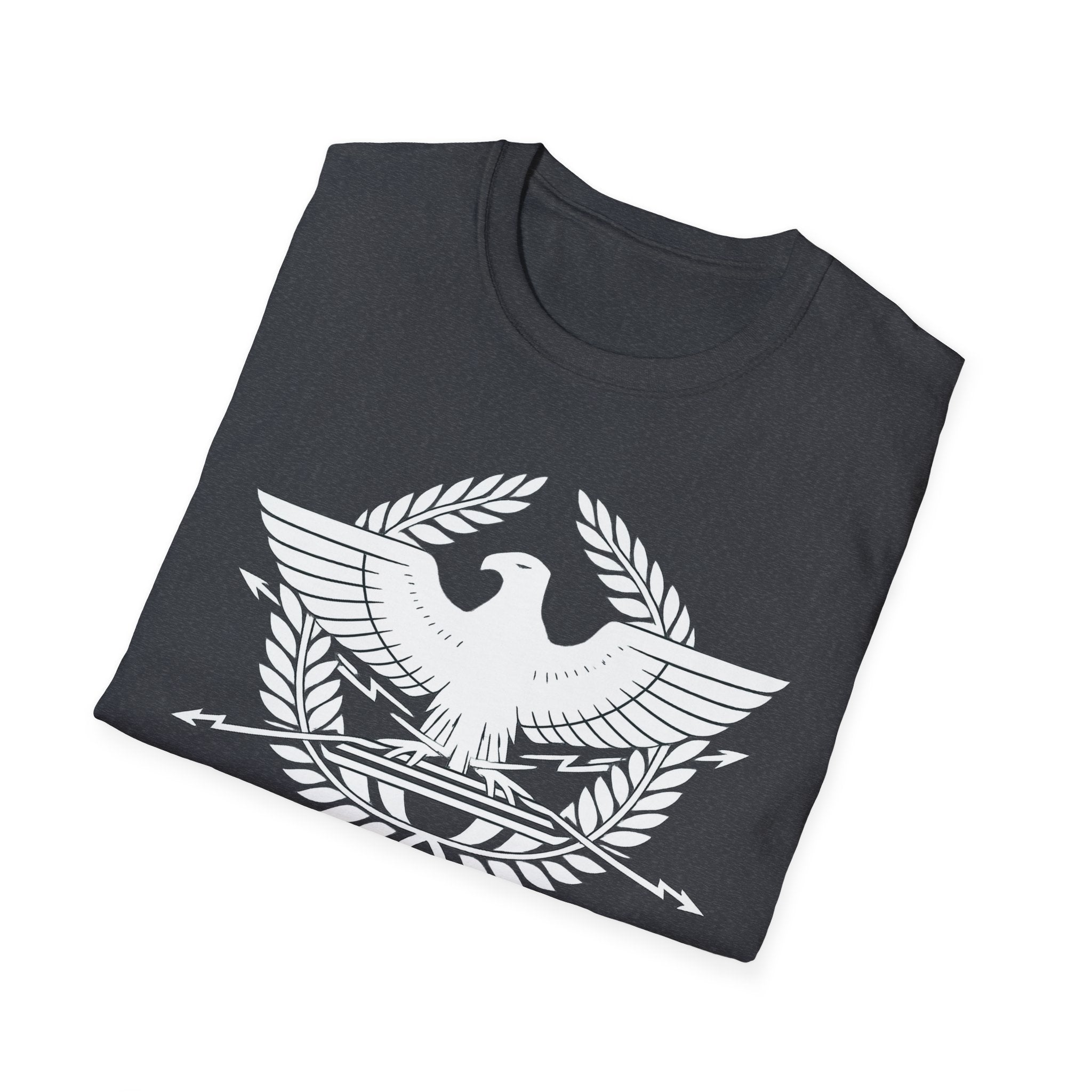 SPQR Roman Eagle White Design Softstyle T-Shirt