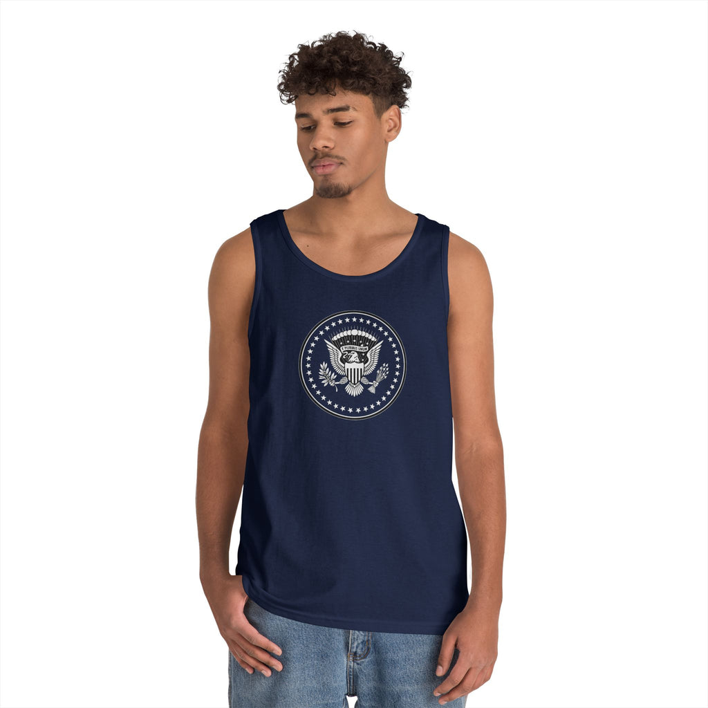 American Eagle Presidential Seal Transparent Design Unisex Heavy Cotton Tank Top