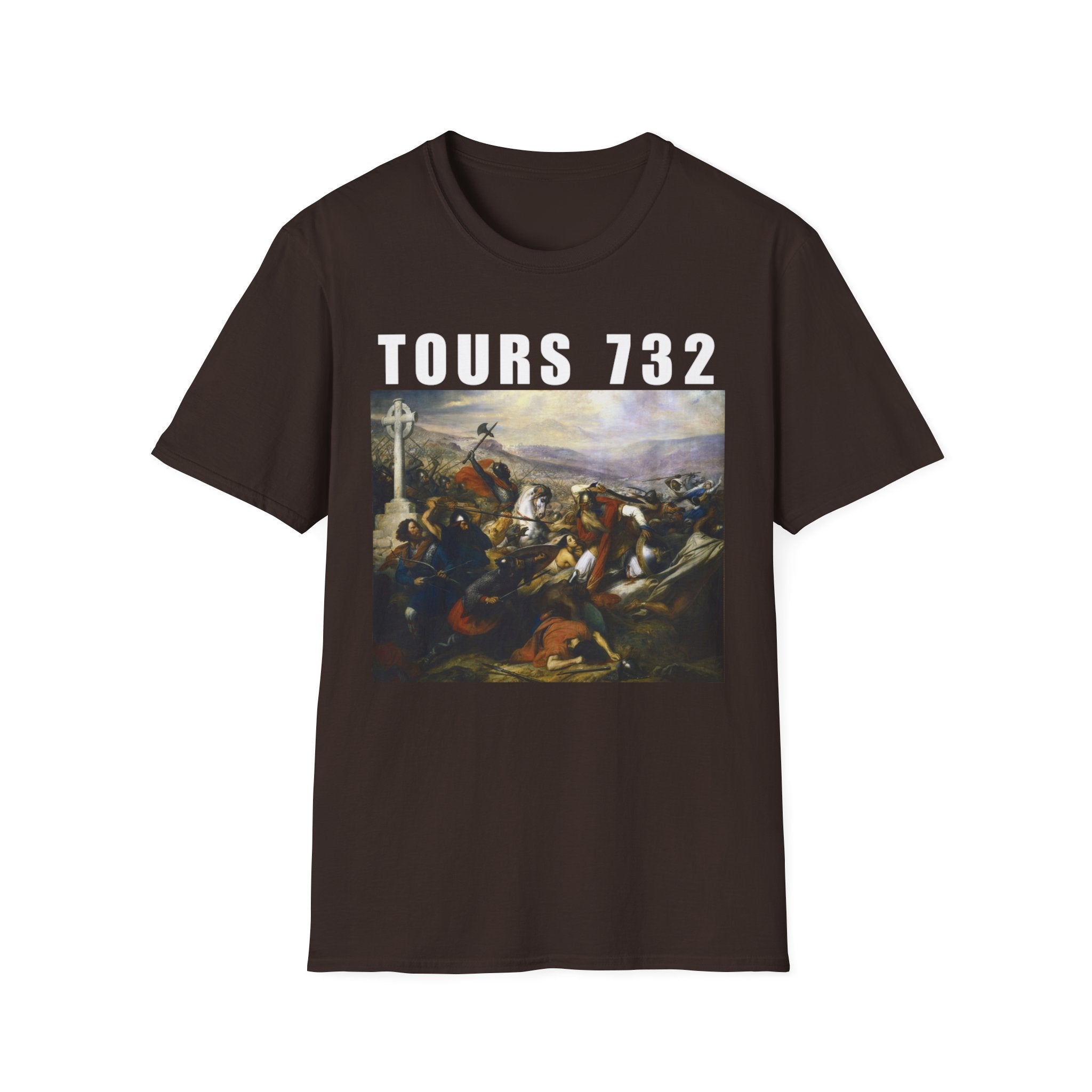 Battle of Tours 732 T-Shirt, Battle of Tours Charles De Steuben Painting Shirt, Crusader Art Shirt