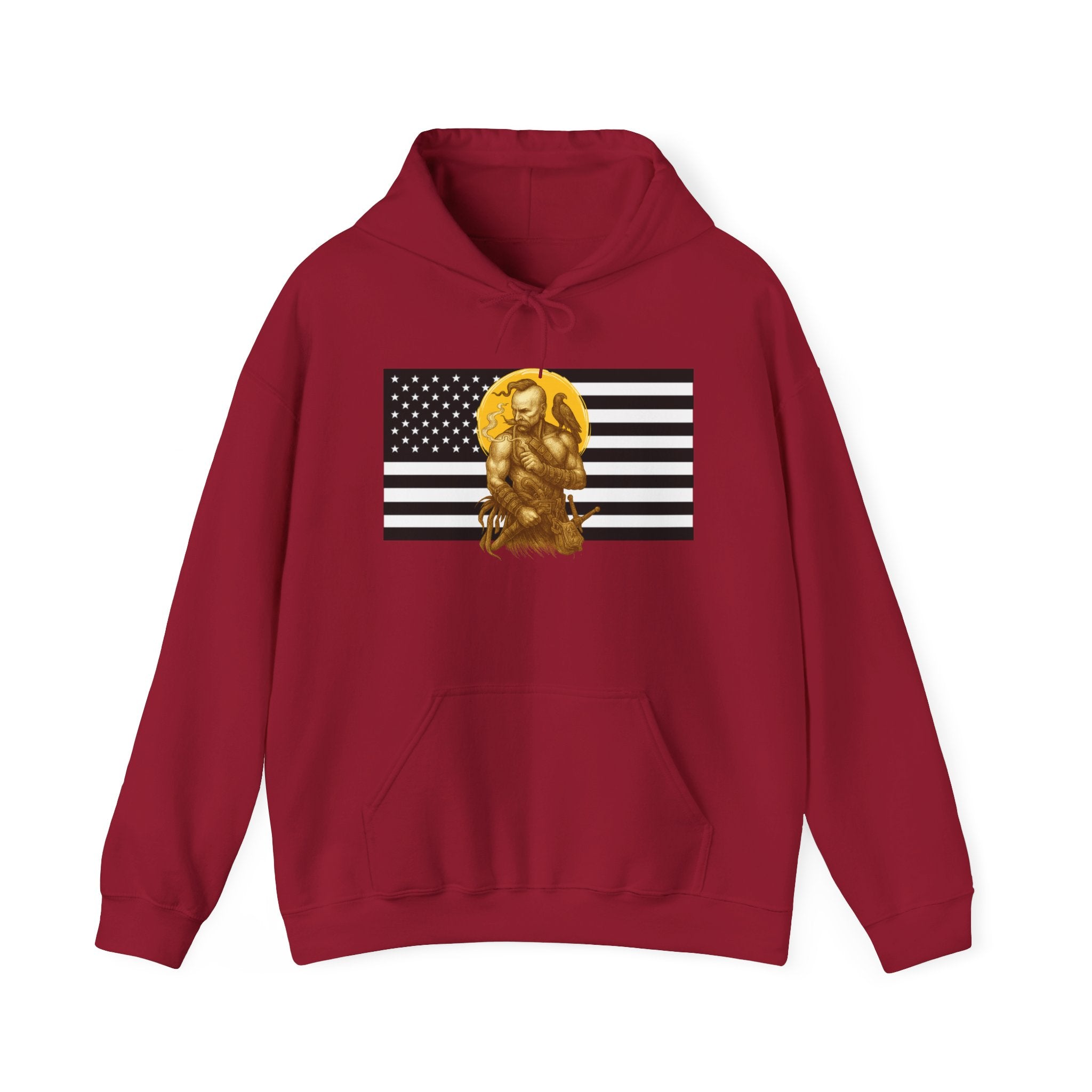 American Cossack Graphic Only Pull Over Hoodie Sweatshirt